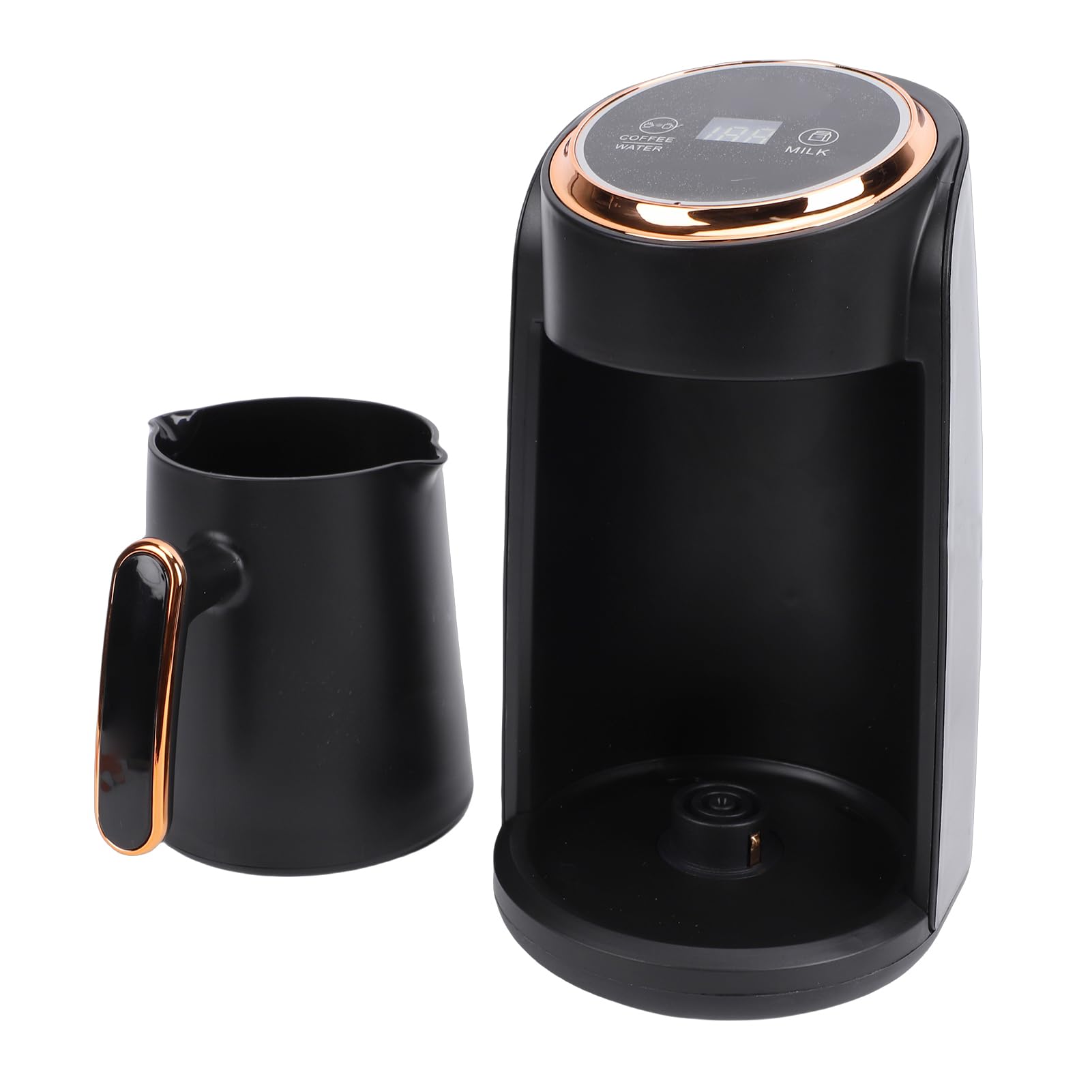 Cafetera Eléctrica para Café Griego, 600 W de Potencia de Vapor, Capacidad para 3-5 Tazas, Diseño Compacto, Depósito de 0,5 L, Espumador de Leche para Latte y Capuchino