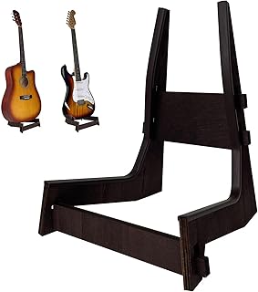 Guitar Stand, Folding Electric Guitar Stand Made of Wood with Rubber Protection Detachable Portable Guitar Stand for Acoustic Guitar, Electric Guitar, Cello, Mandolin, Bass, Banjo, Gifts for Guitar Players (Guitar Stand)