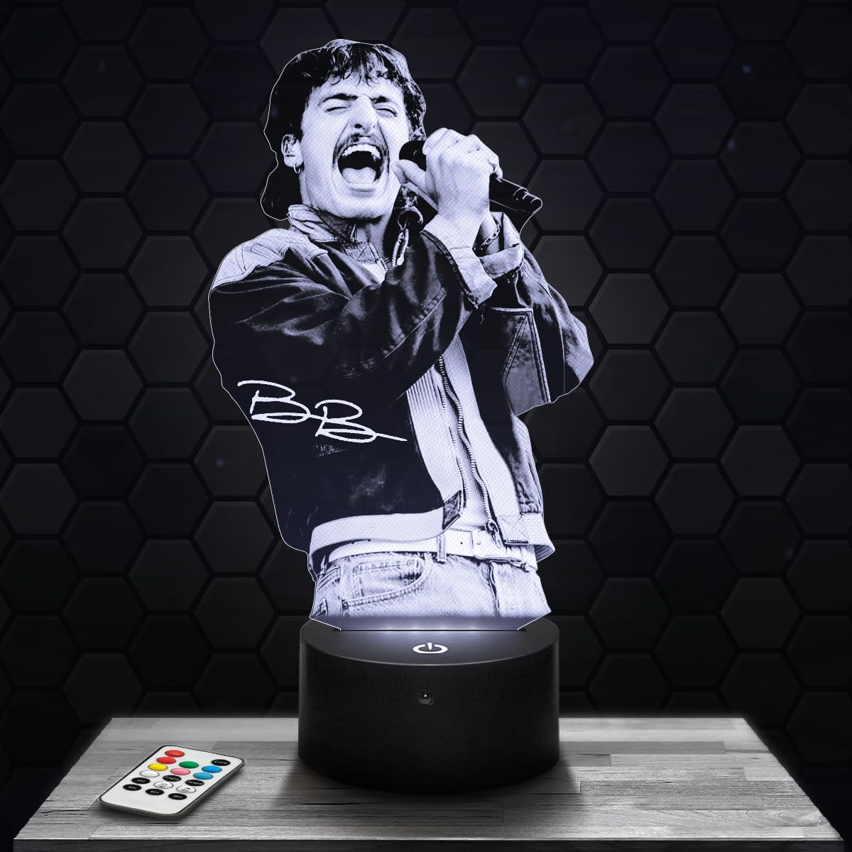 Lampephoto.fr - 3D Lamp Benson Boone American Singer Music, Touch LED Night Light, 3D Hologram Effect, Christmas Birthday Gift Idea for Men Women, Bedroom Decoration Object โ image 1
