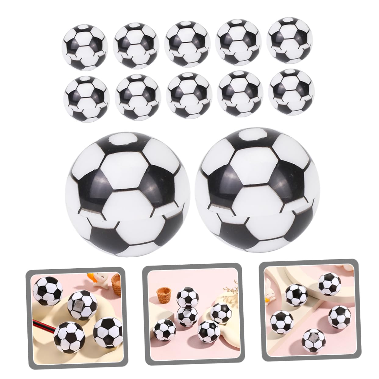 DOITOOL 4 Sätze Fußball Bleistiftspitzer Handspitzer Für Studenten Büroaccessoires Effektives Schärfen Schreibutensil Für Schule Und Büro 20 Stück * 4