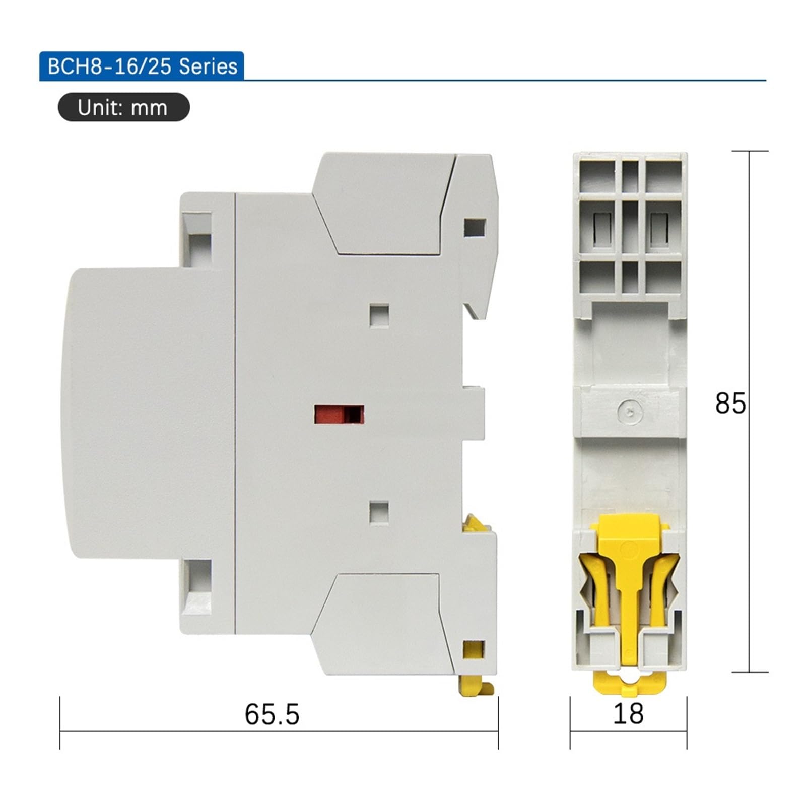 Stycznik 220V Stycznik Rele 230V 24V Y Nc Szyna domowa Modułowa 2No 2Nc 1No 240V 2P 110V Przekaźnik wyciszony (25A, 2NC, 24 V)