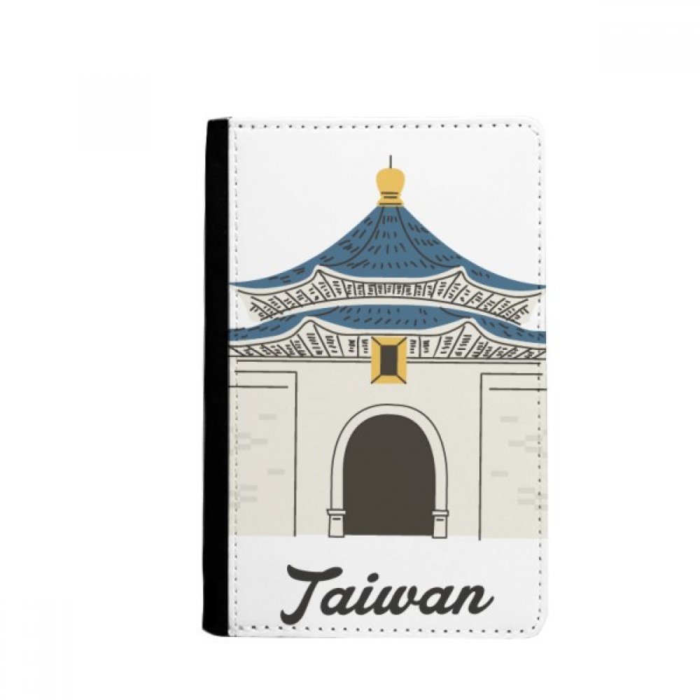 DIYthinker Taiwan Travel Chiang Kai-shek Memorial Hall Passport Holder Notecase Burse Wallet Cover Card Purse