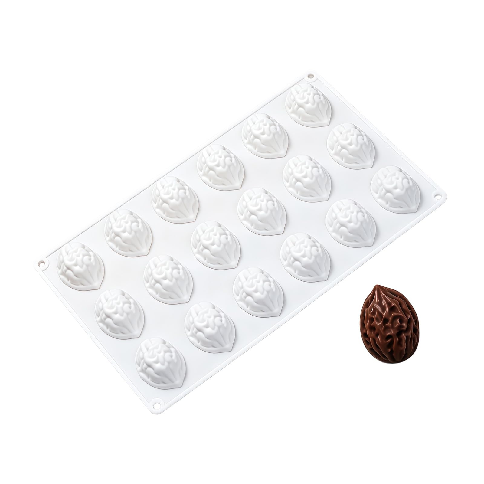 Btgghytr 18 Cavity Silicone Nut Molds Baking Accessories for Creative Baking and Dessert Preparation Party Dessert Molds