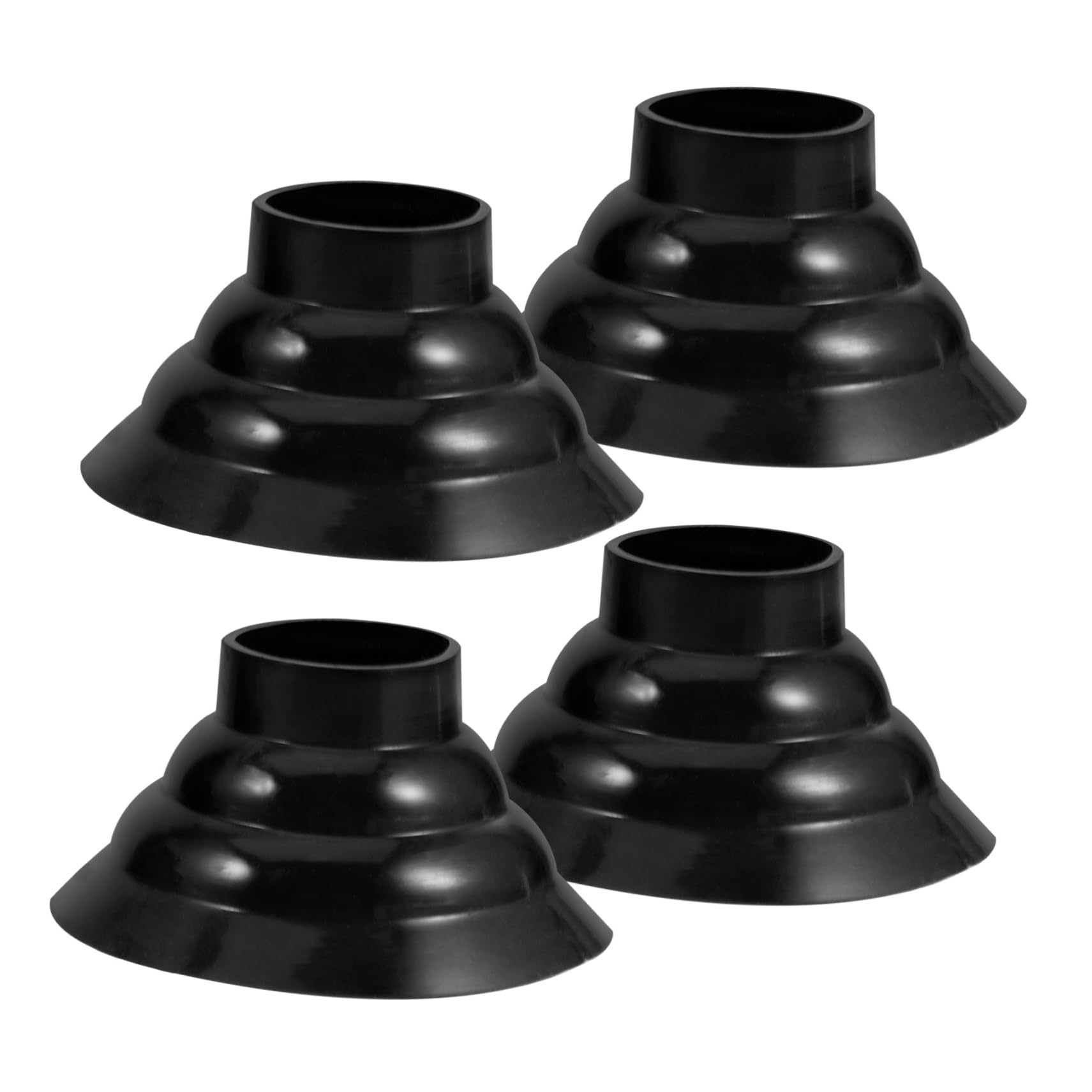 FRCOLOR 4sets Walking Stick Cover Walking Cane Tips Mountaineering Hiking Stick Accessories Hiking Pole Trekking Pole Crutch End Mat Non-Slip Crutch Feet Tip Crutch Tips Plastic 4pcs*4