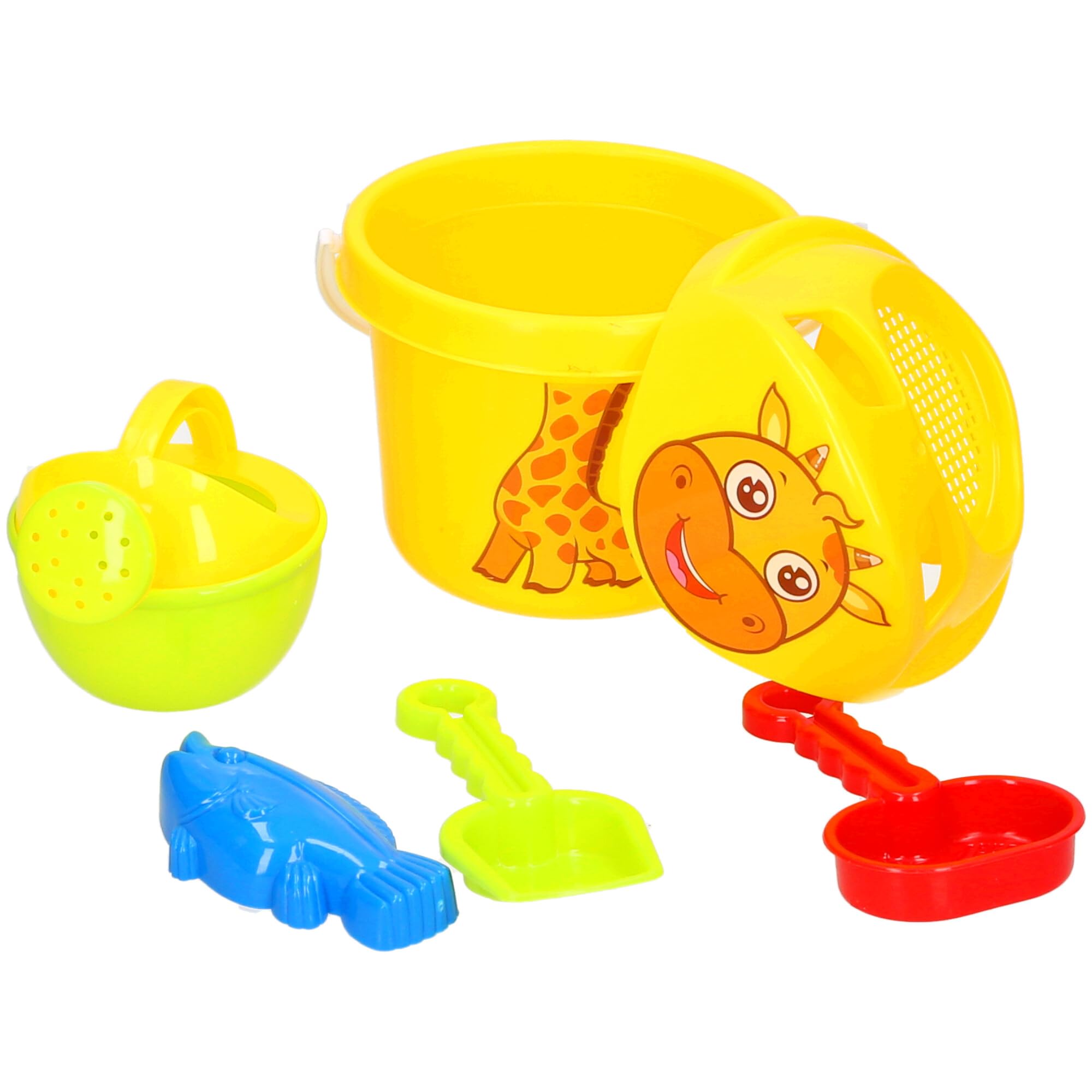 Fun Zone Kids Beach Sand Toy Set, Penguin and Giraffe Bucket Sets with Beach Tools, Summer Fun for Ages 18+ Months - Image 4