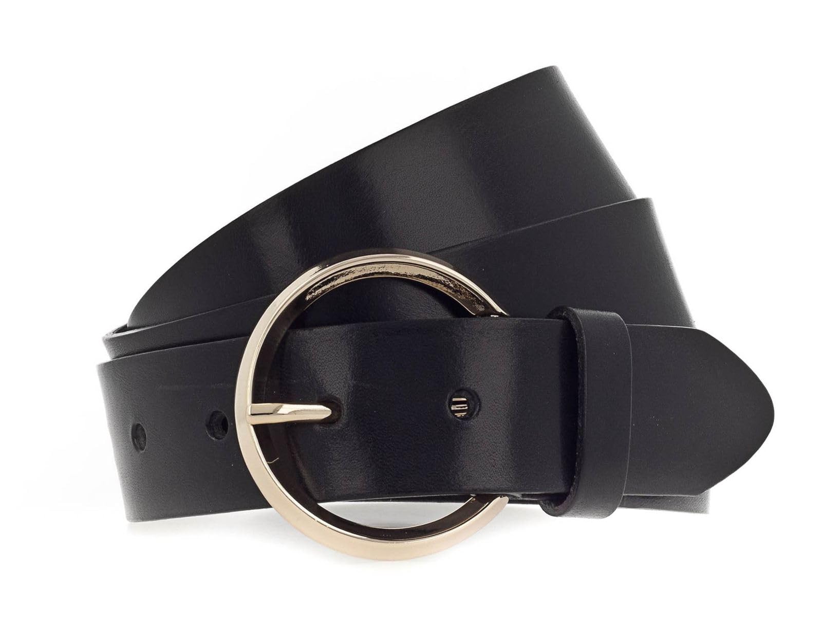 Vanzetti 35mm Full Leather Belt W85 Black