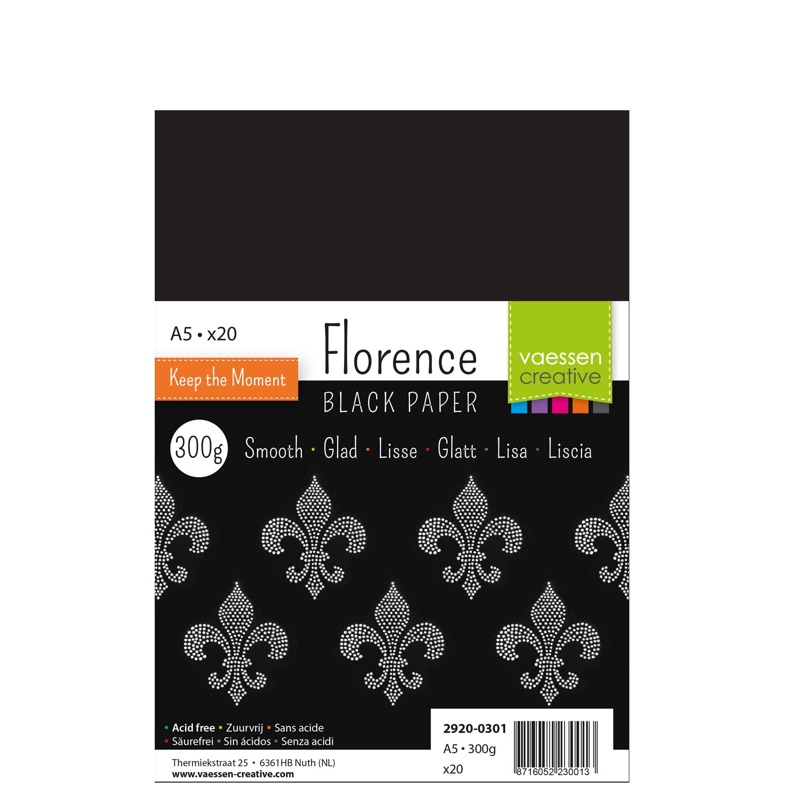 Cartoncino Florence Liscio Nero | 20 Fogli A5 | 300 Gsm | Per Biglietti, Scrapbooking E Fustellatura - Foto 6