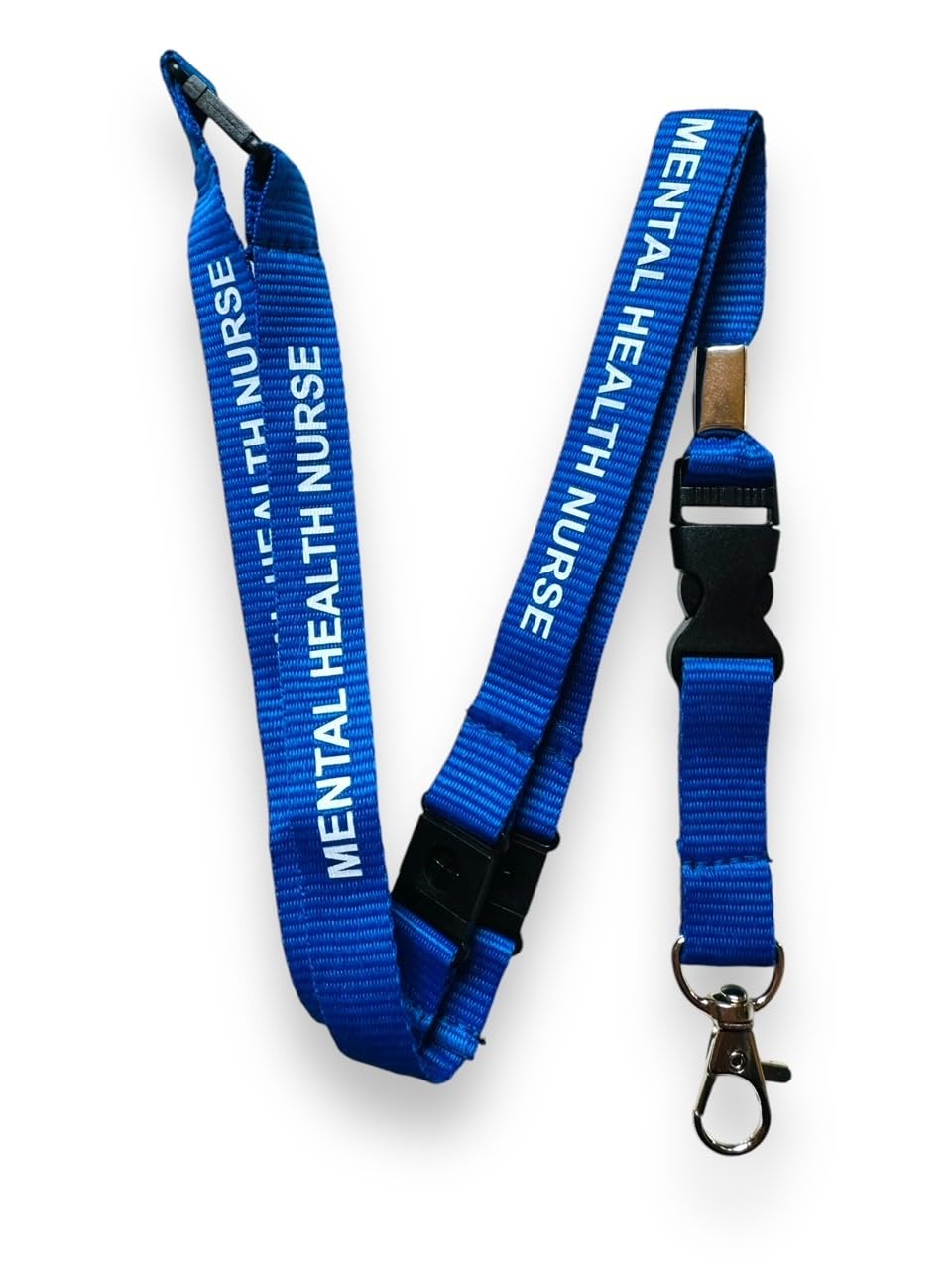 PAC Supplies Global Blue Mental Health Nurse Lanyard With 3 Point Safety Breakaway (1)