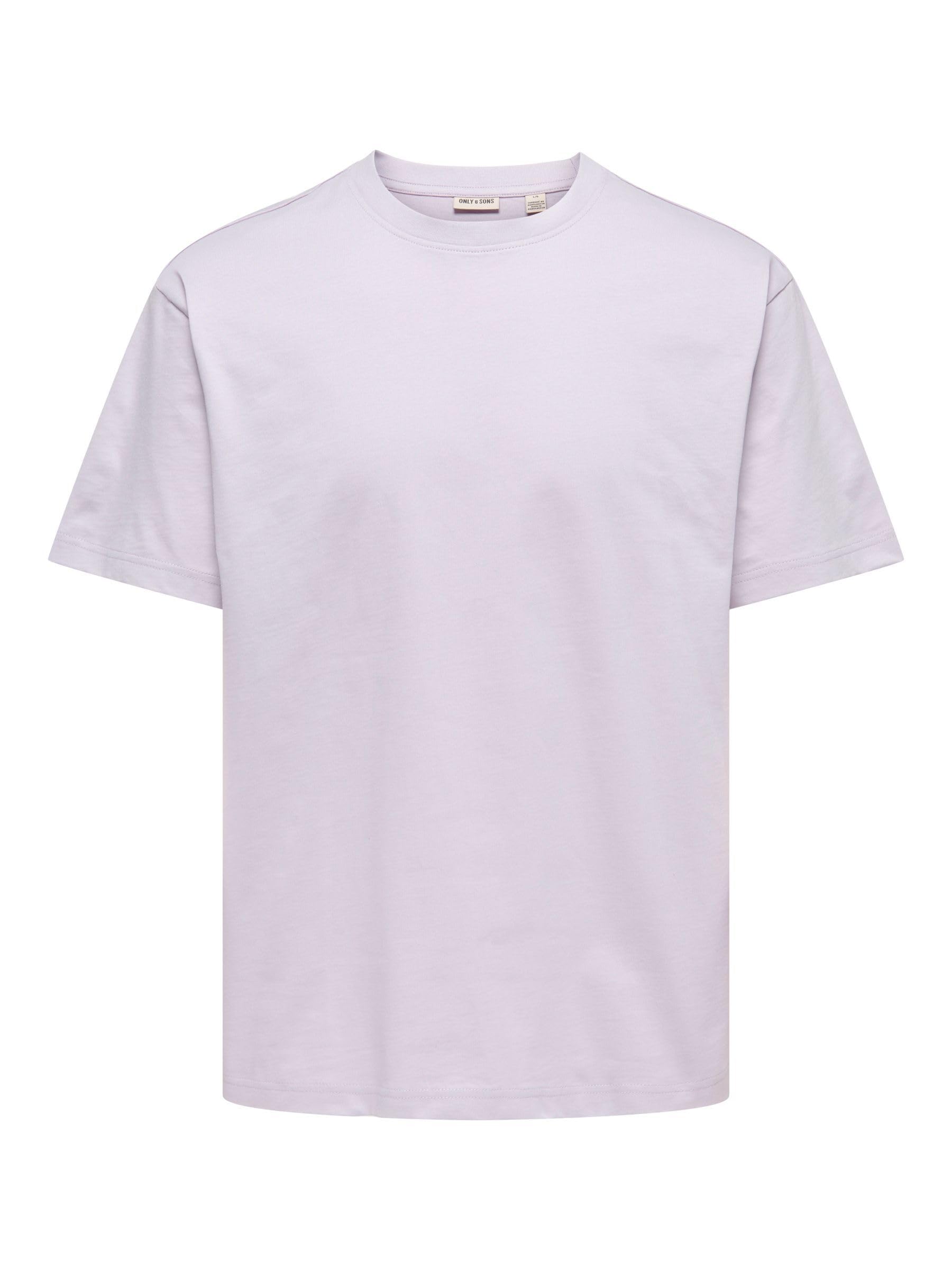 ONLY & SONS Onsfred Life RLX Ss Tee Noos, Misty Lilac, L