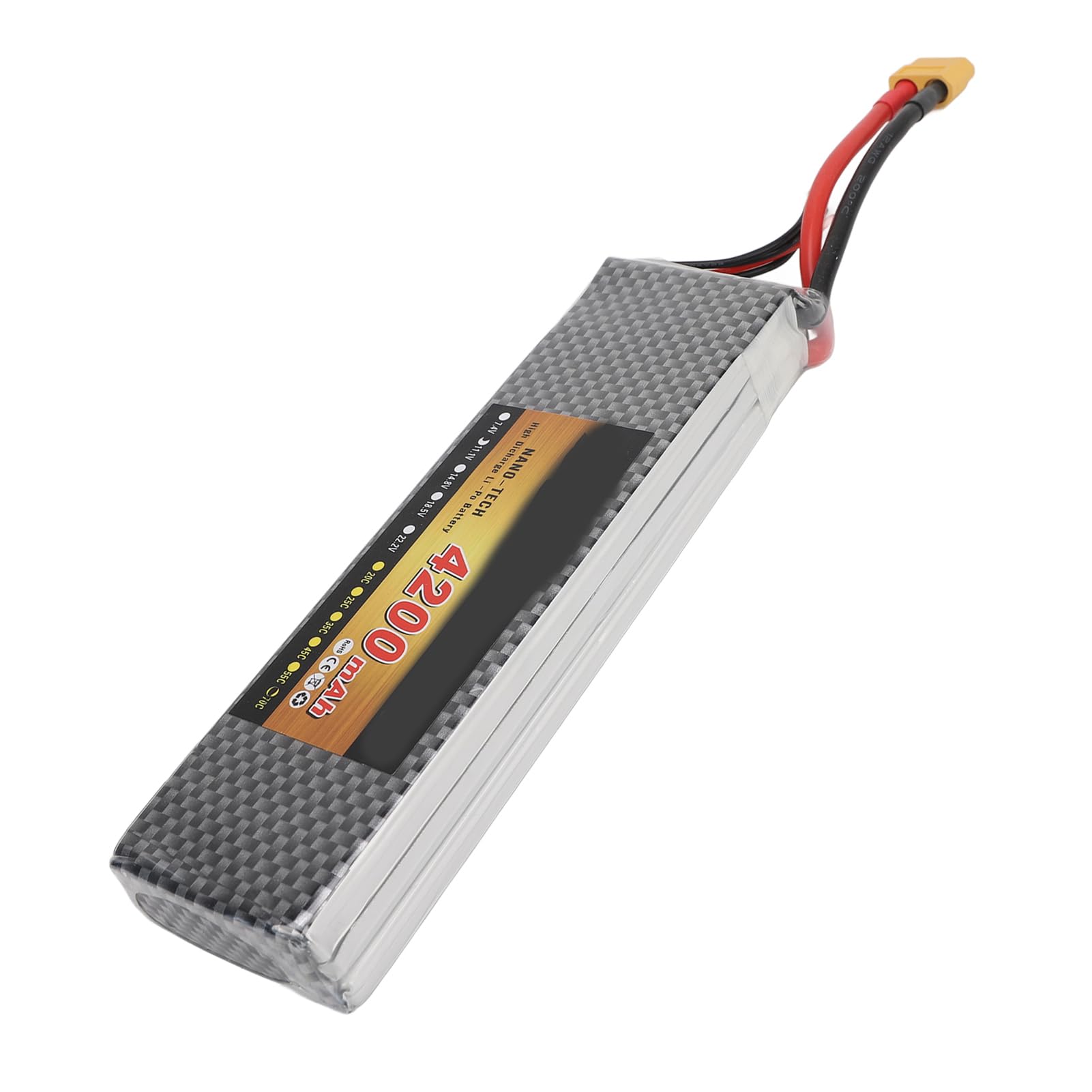 Batteria RC Lipo Batteria al litio professionale da 7,4 V 4200 mAh con spina XT60 per elicottero RC Quadcopter Drone RC modello di auto