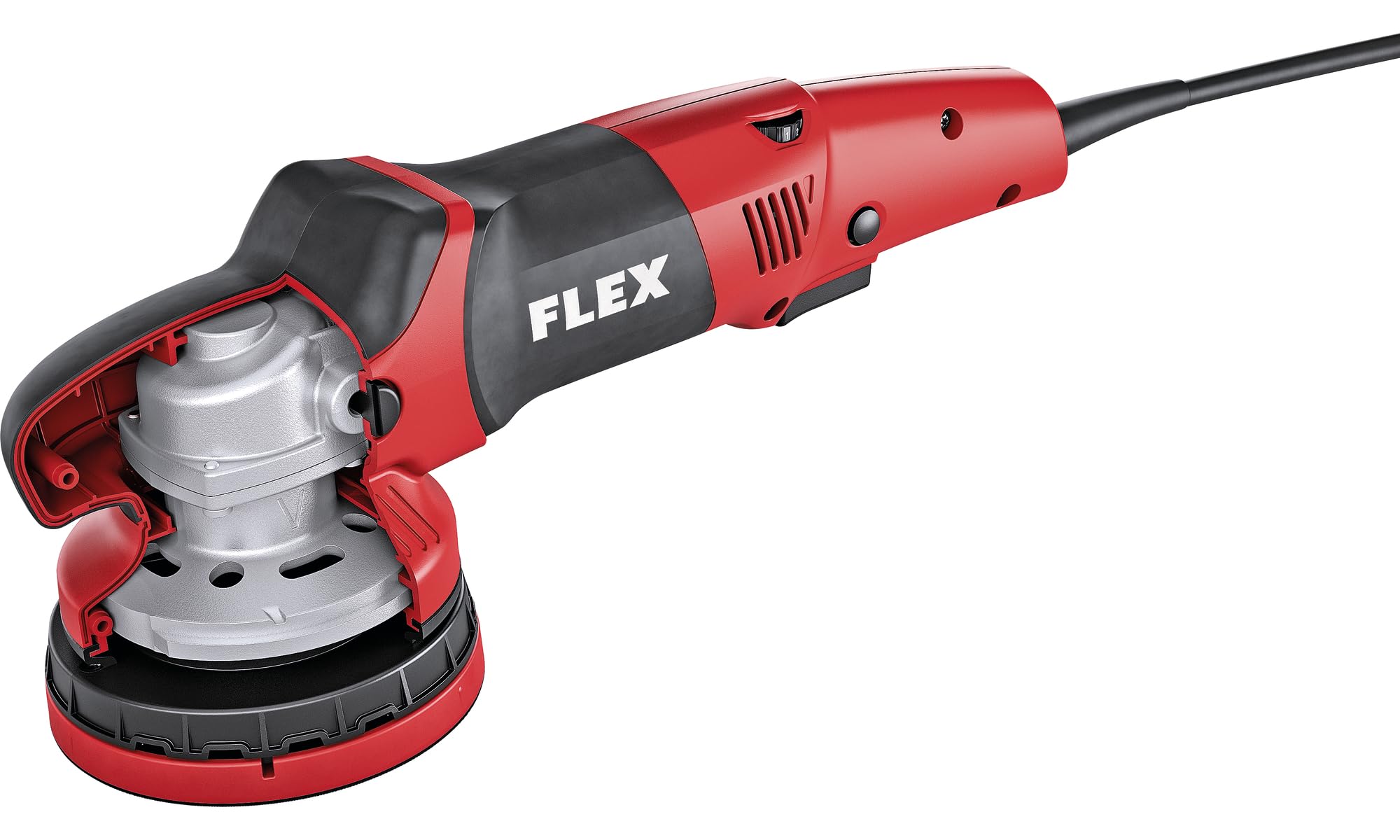 Flex Exzenterpolierer XCE 10-8 125 (1010 W, Polierhub 8 mm, für temperaturempflindliche Lacke, flacher Getriebekopf, max. Polierkörper 160 mm, max. Stützteller 150 mm) 418072