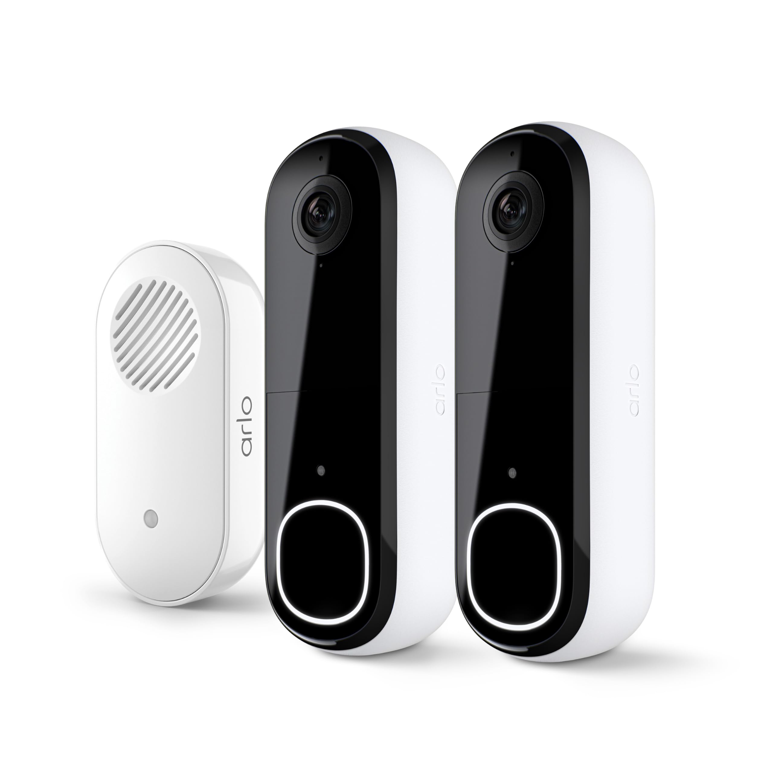 Arlo Video Doorbell 2K (2nd Gen) Wireless or Wired - 2-Cam + Chime