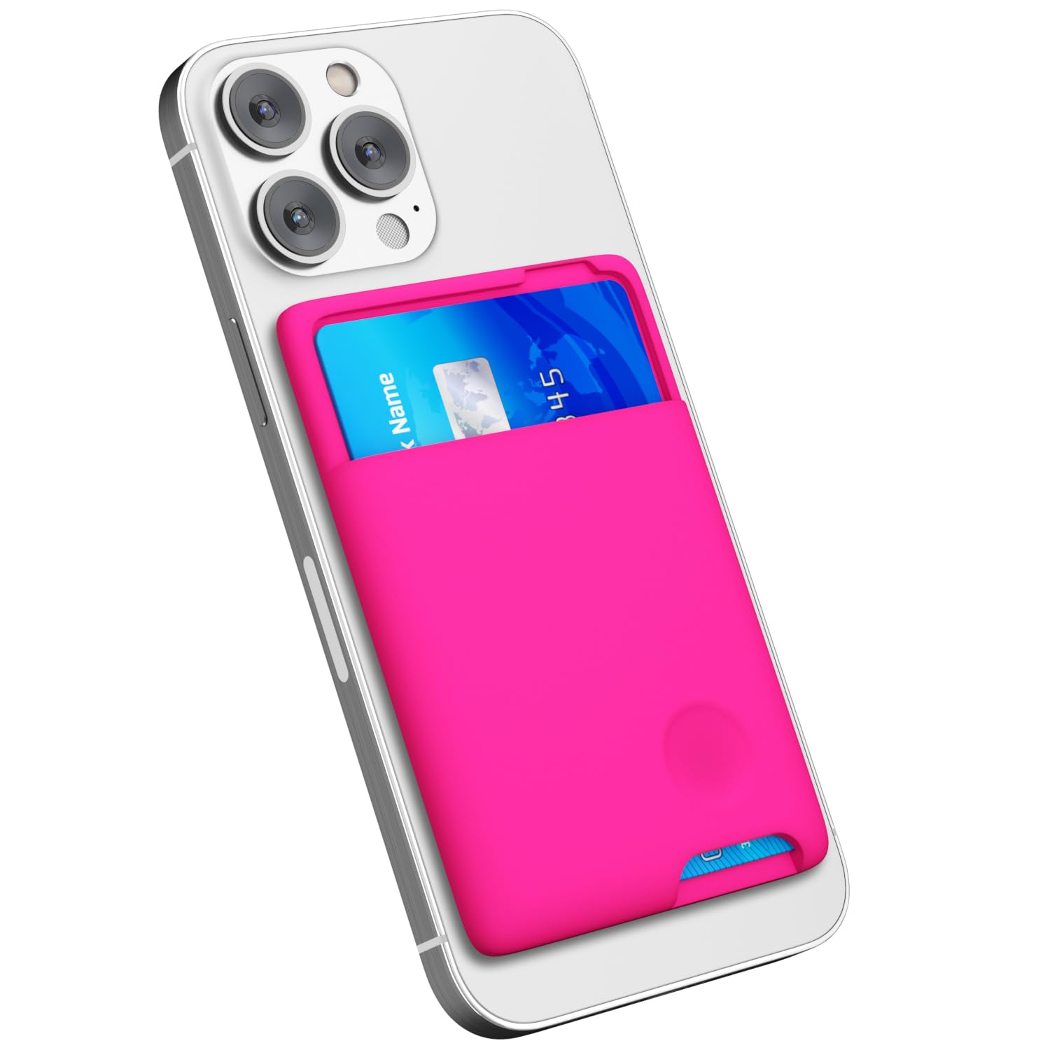 Amazon.com: oakxco Phone Wallet Stick On, Secure Phone Card Holder