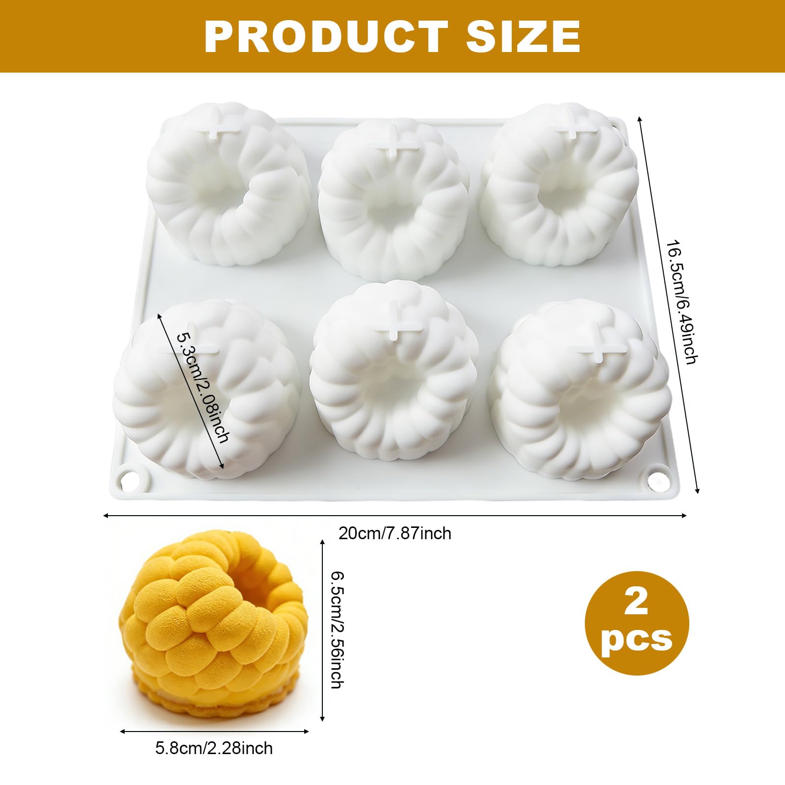 2 Pièces Moule Trompe L'oeil Fruit, Moule Silicone Framboise, 6 Cavities Moules Silicones, Moules à Pâtisserie, Silicone Dessert Mold for Cakes, Chocolates, Jellies, Creative Baking Creations