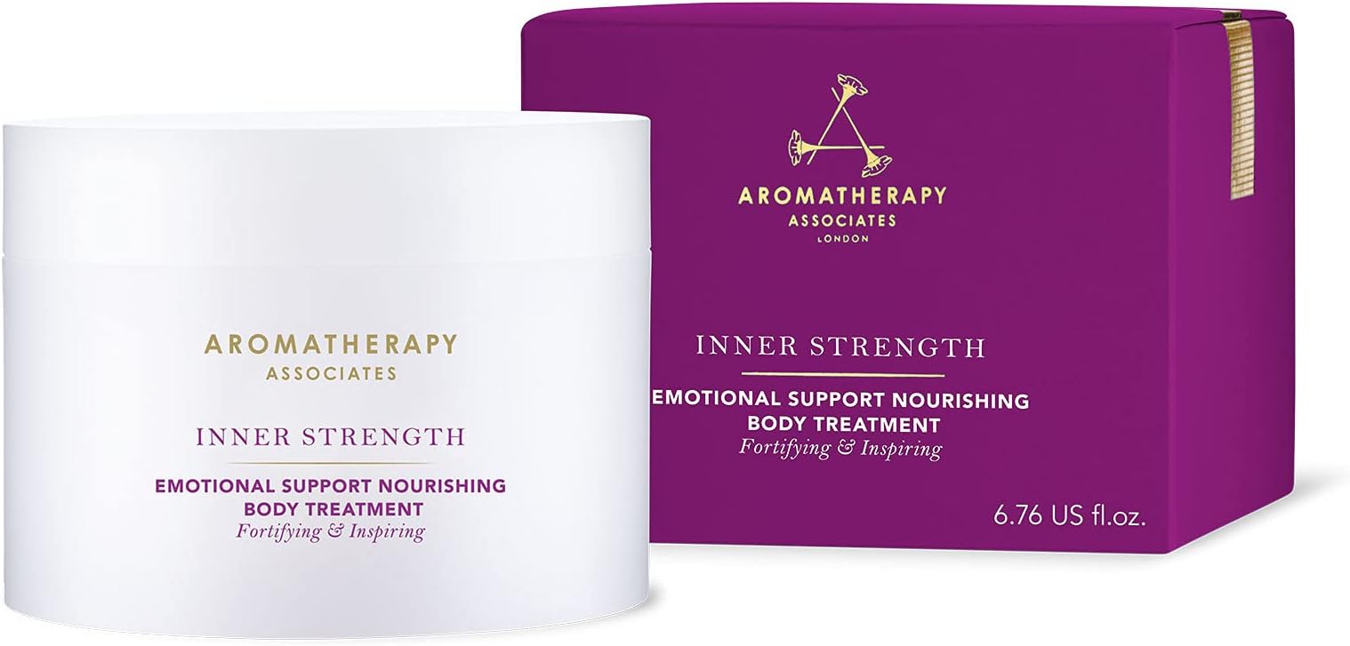 Inner Strength Emotional Support Nourishing Treatment 200ml, Face and Body Cream with Clary Sage, Cardamom, Frankincense, Retore Positivity, Boost Positive