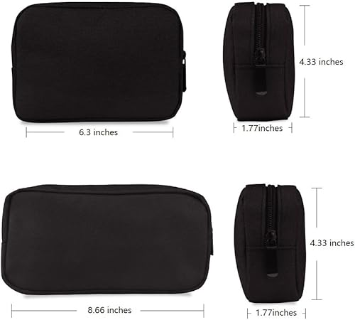 Miniatura 2 de Bolsa de transporte suave universal para electrónicosaccesorios, duradera y ligera, adecuada para salidas, negocios, viajes y kit de cosméticos (S +