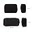ERCRYSTO Universal Electronics/Accessories Soft Carrying Case Bag, Durable & Light-weight,Suitable for Out-going, Business, Travel and Cosmetics Kit (Small+Big-Black)
