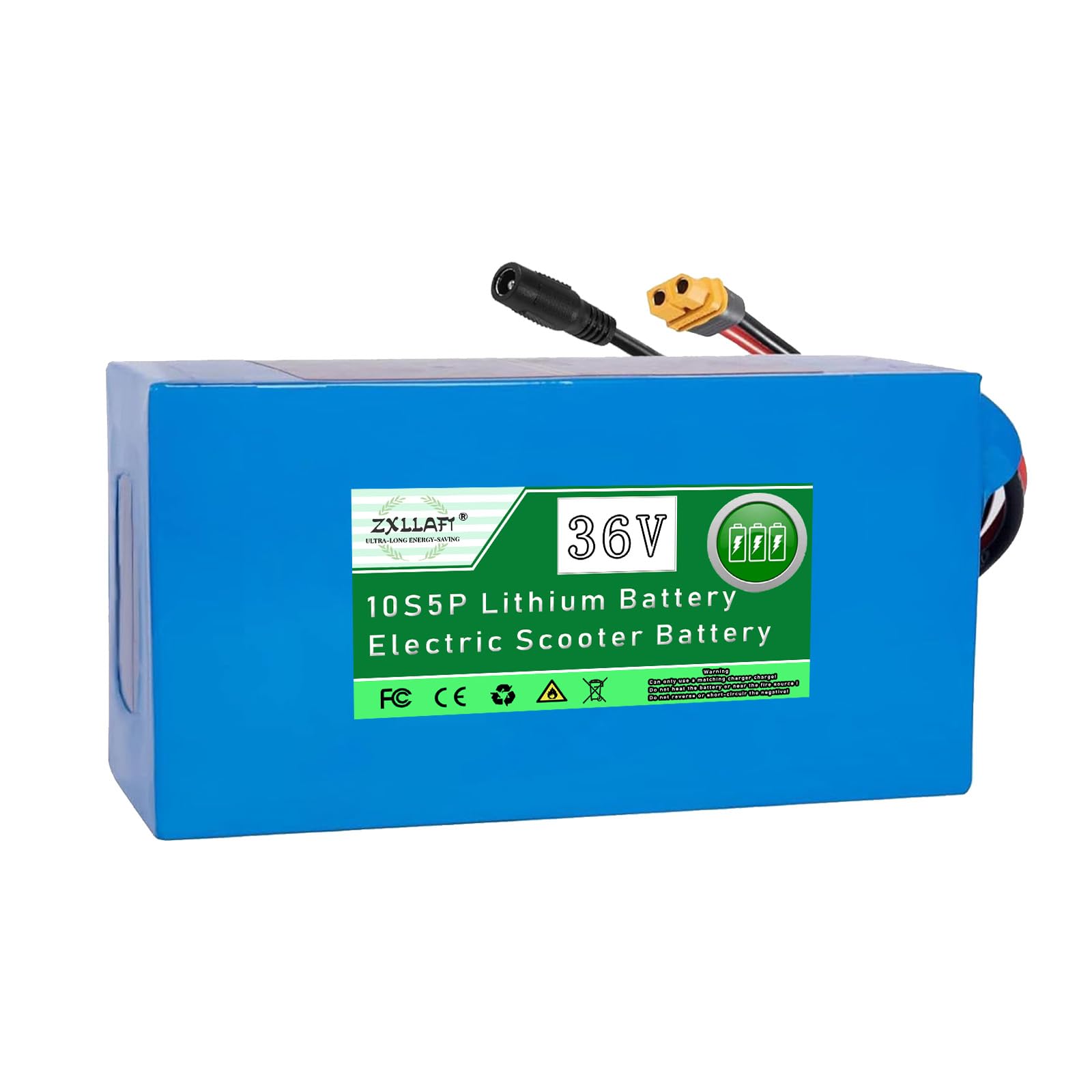 Batteria al Litio per Monopattino Elettrico 36V Batteria e-Bike 10S5P Batterie di Ricambio Batterie Ricaricabile Scheda di Protezione BMS Integrata con Caricabatterie