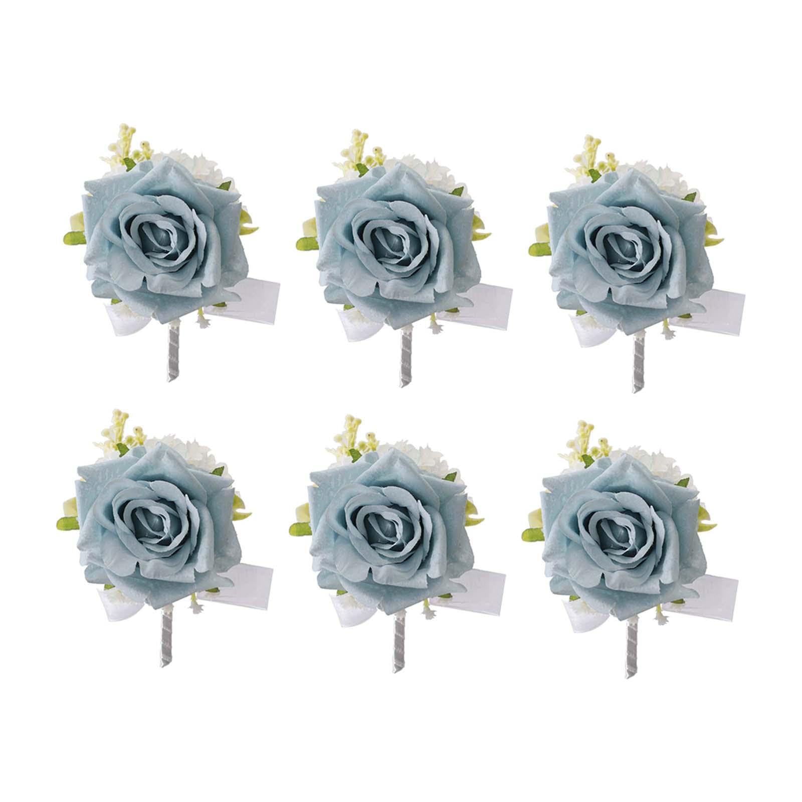 Ansteckblume für Hochzeiten, Brautpaar, Ansteckblume für Foto-Requisiten, 6 Stück
