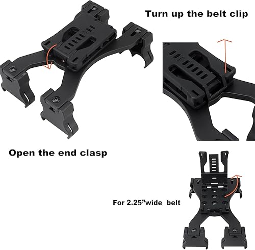 Miniatura 5 de Clip de carcasa de escopeta de ángulo y altura ajustable, calibre 4x2-12, soporte de carcasa de bala para escopeta que se fija al cinturón