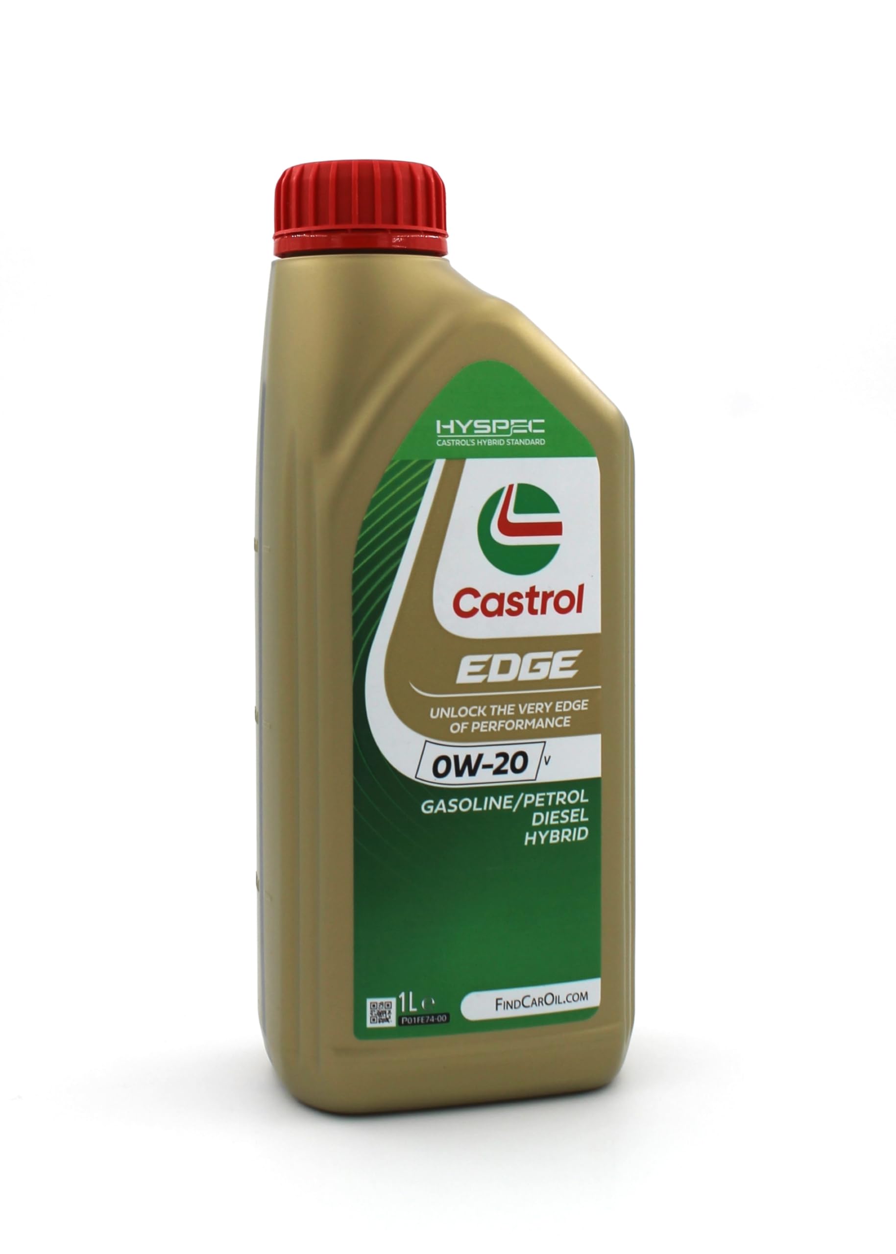 LUBRIALPHA - Olio Motore EDGE 0W-20 V | Benzina, Diesel, Ibridi | Specifiche ACEA C5, Volvo VCC RBS02AE | Fluid TITANIUM Avanzato | 1L