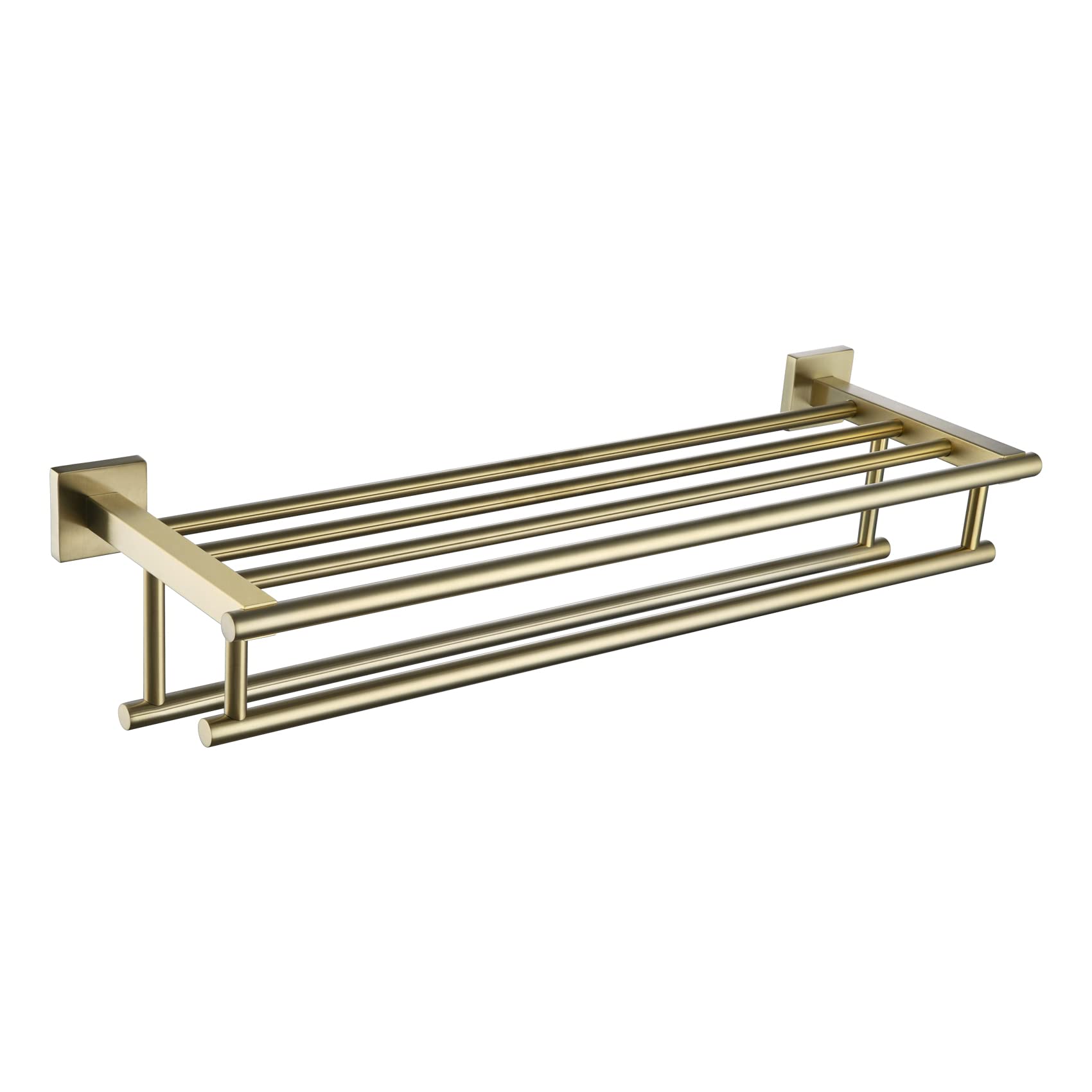 KOKOSIRI 24 Inch Towel Rack with Double Towel Bars Bathroom Towel Shelf ...