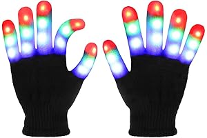 JoFAN LED Light Up Gloves - Festive and Fun Stocking Stuffers for Boys Under 5