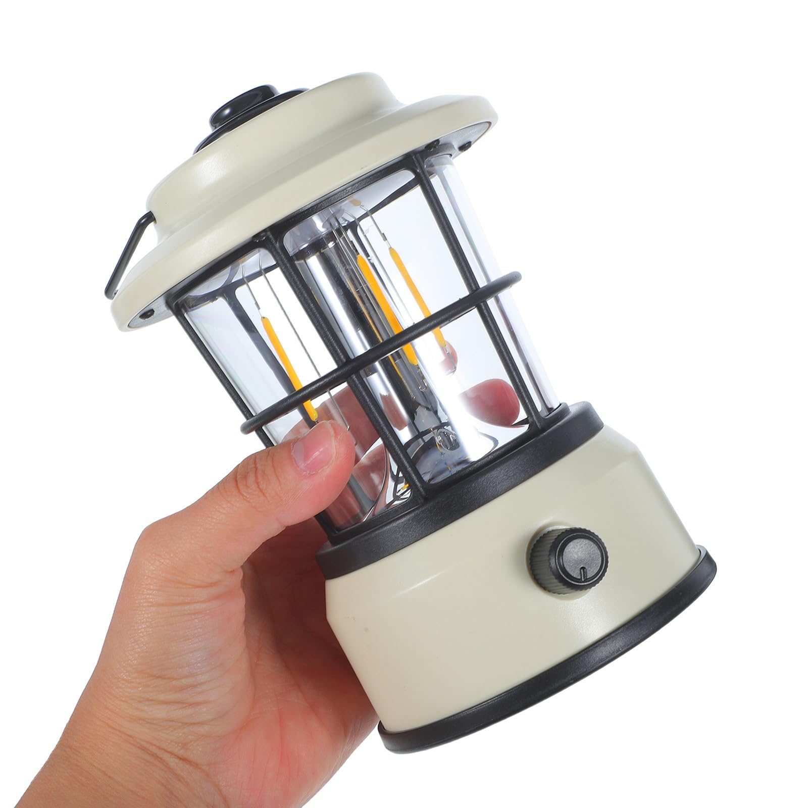 Lanterne de Camping Portable LED Rétro Rechargeable Ipx4 pour Lecture