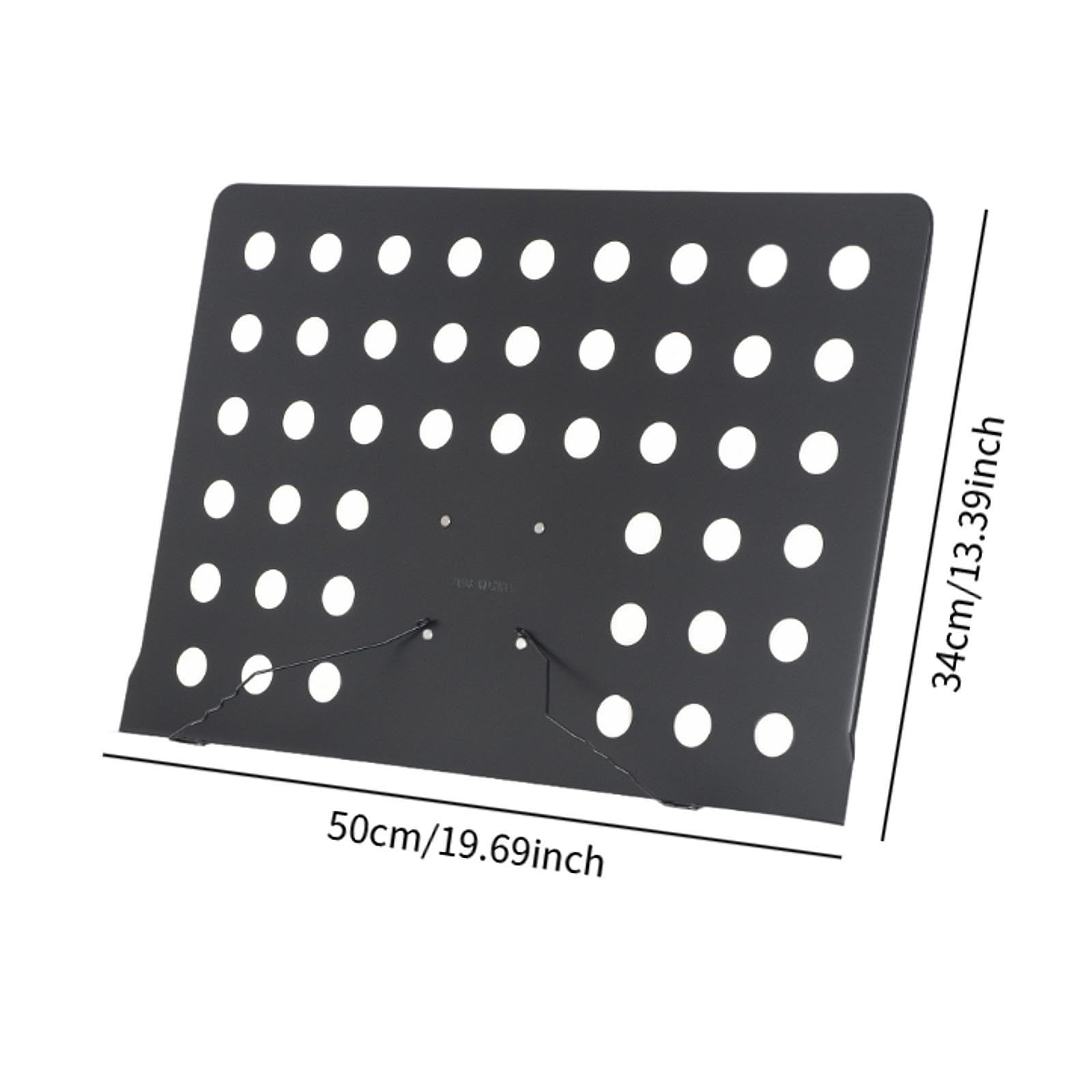Generic Da Scrivania, Da Lettura, Multifunzionale, Portatile, Compatto in Metallo per Libri di Cucina, Libri di Musica
