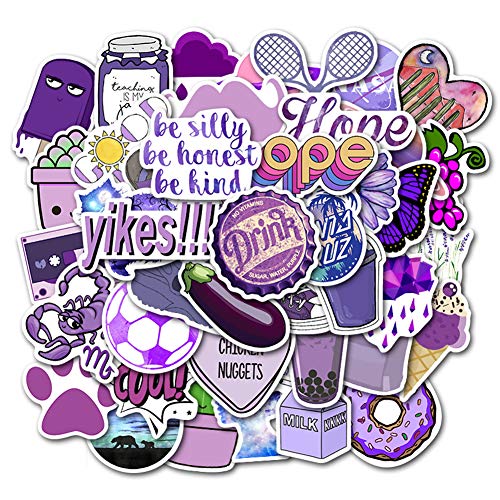 WPCASE Pack Of Stickers Sticker Pack Stickers For Adults Sticker Packs Vinyl Stickers Stickers Retro Stickers Aesthetic Stickers Cute Stickers Stickers Pack Gaming Stickers Stickers purple