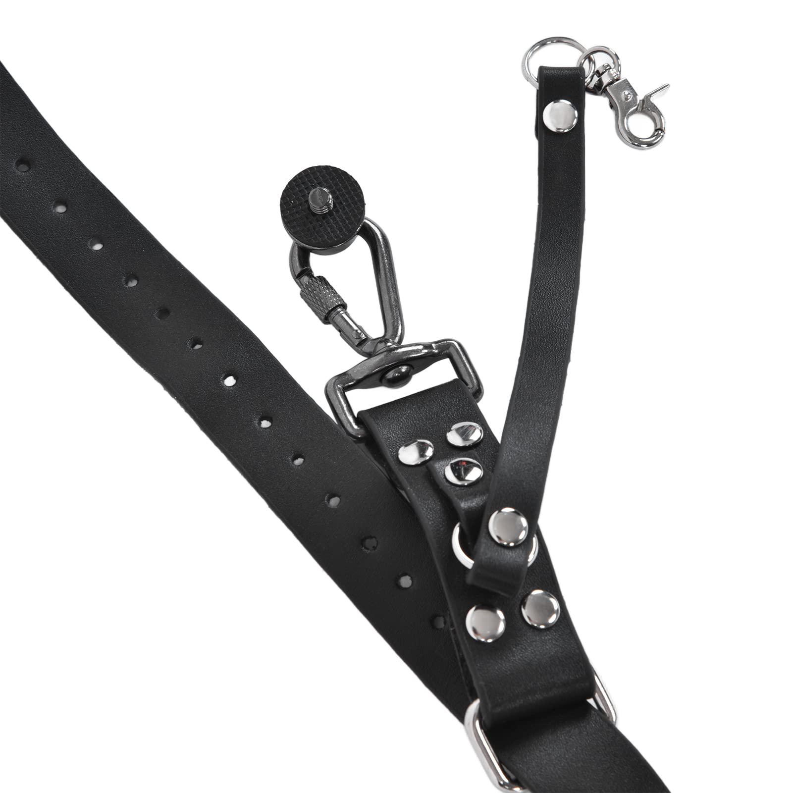 Correa para Cámara Arnés de Cuero PU de Doble Hombro para Accesorios de Fotografía Al Aire Libre, Cómodo, Duradero, Adecuado para Cámaras SLR, 1 Unidad