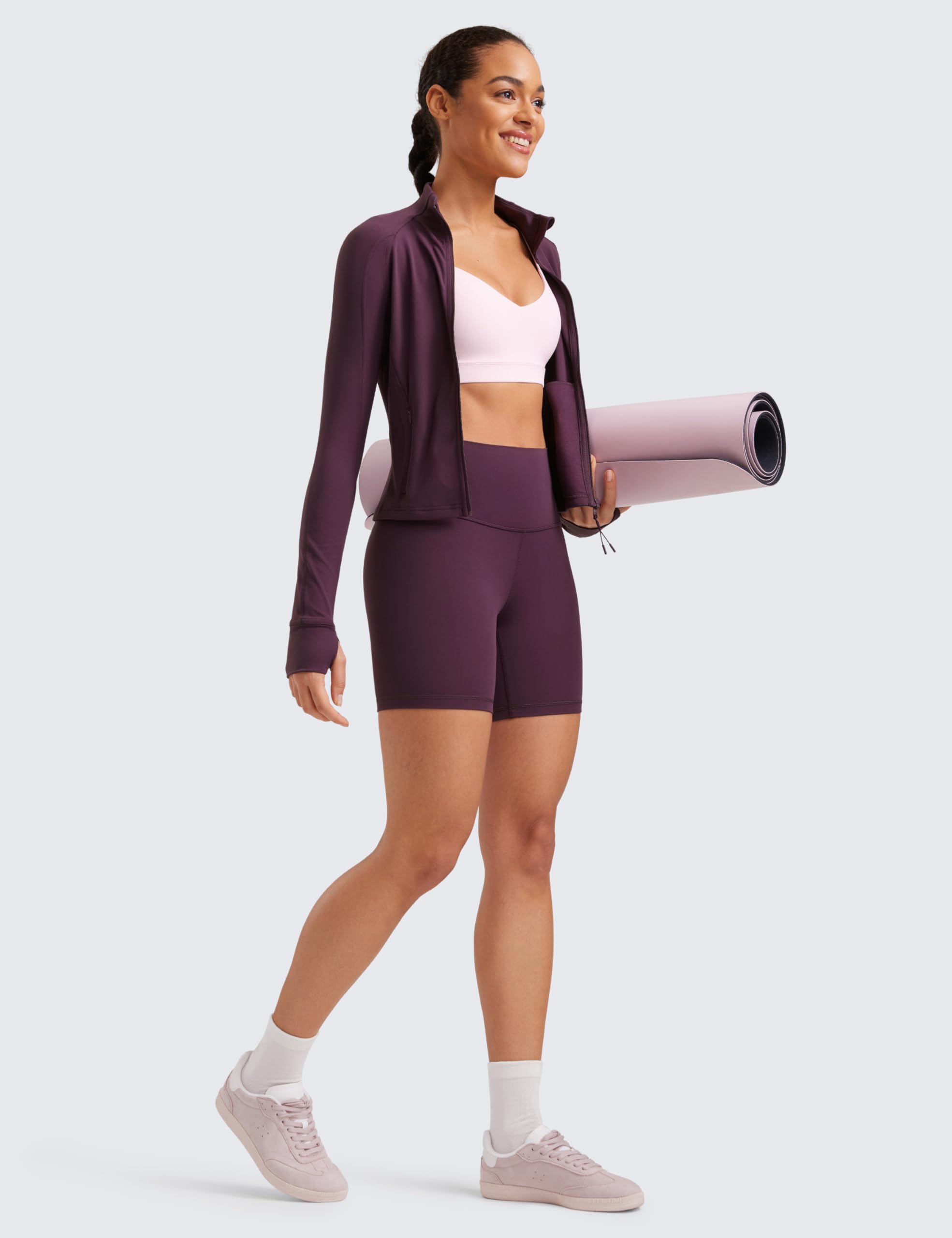 CRZ YOGA Mujeres Butterluxe Mallas Cortas Cintura Alta Fitness Yoga Ejercicio Corriendo Shorts de Ciclismo - 6/10/15/20cm