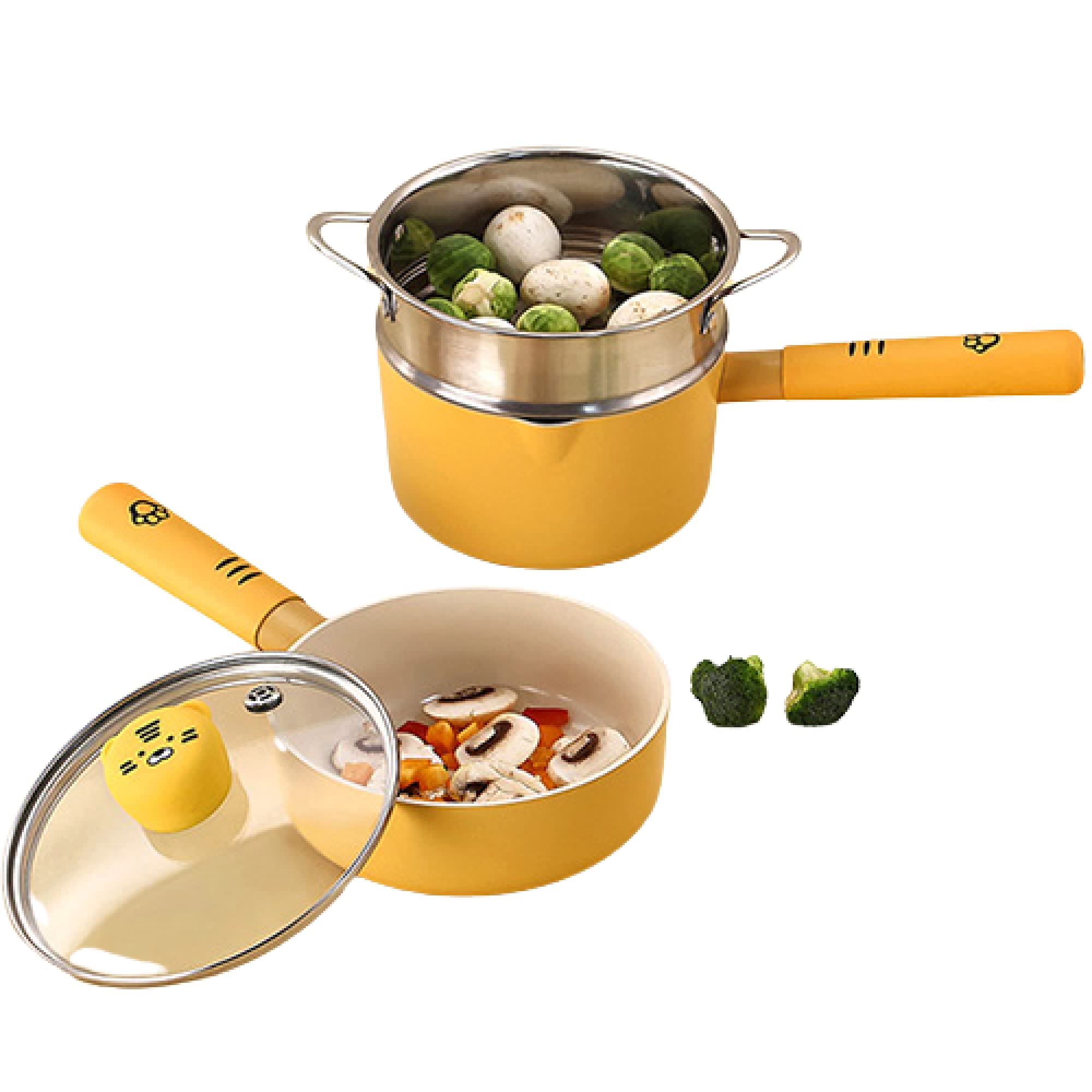 Buy NEOFLAM FIKA Tiger Baby Set 7" Milk Pot (1.7 QT), 7" Petit Wok