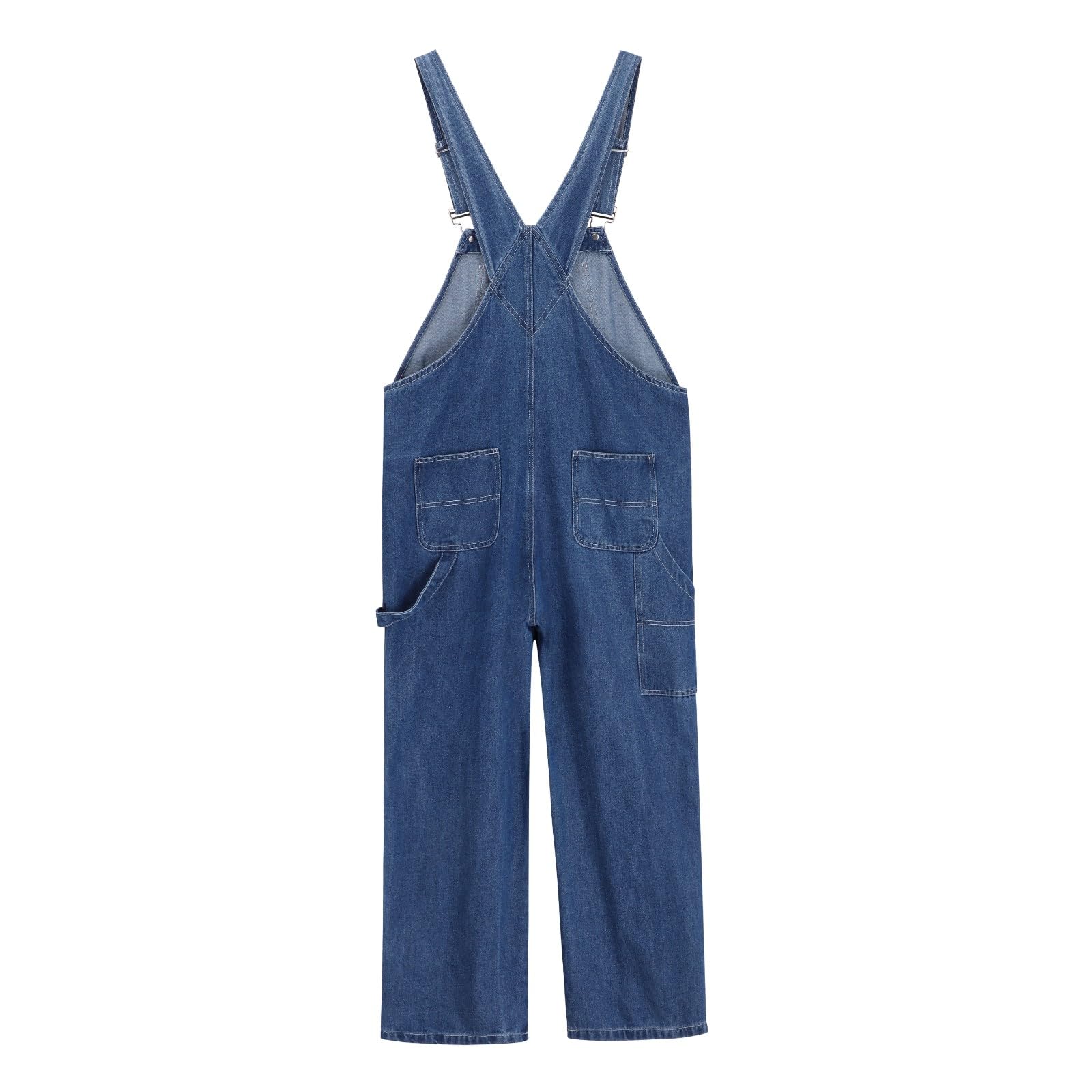 Tuta in denim per ragazze Salopette per bambini Jeans Salopette Classica Cinghie Regolabili Tuta Gamba Larga Pantaloni dritti Scuola Casual Pantaloni Larghi