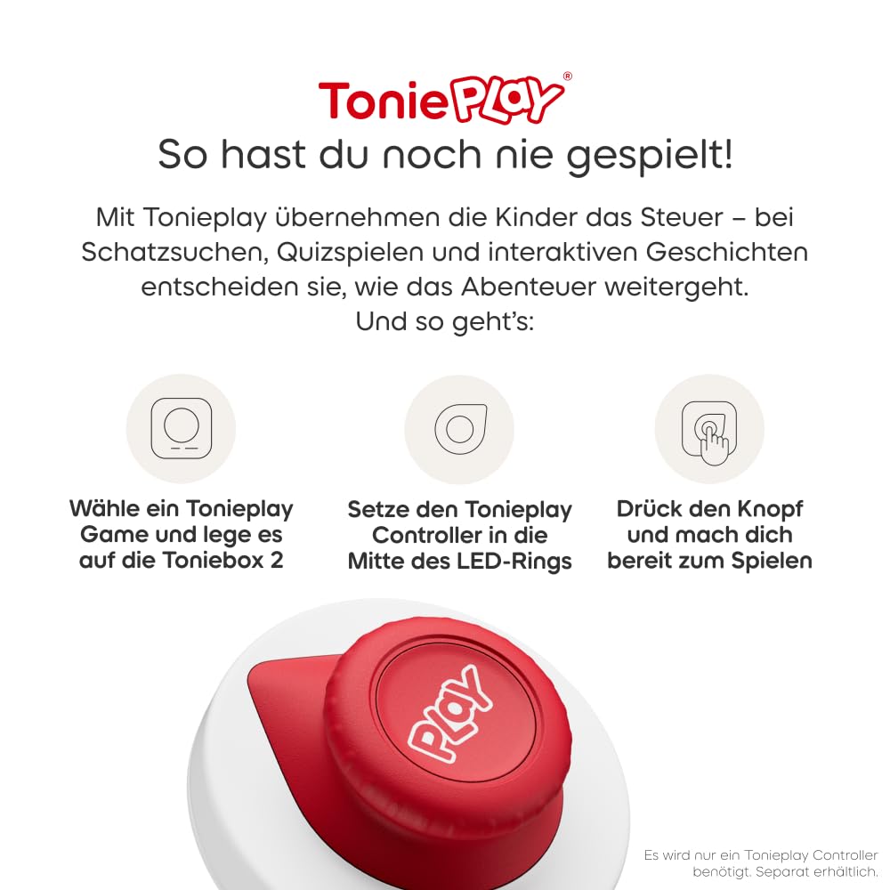 tonies Tonieplay dla Toniebox, Disney Pixar: wyszukiwanie scen – magiczne momenty filmowe (Tonieplay Game M), interaktywna gra wyszukiwania dla dzieci od 5 lat, czas odtwarzania ok. 150 minut