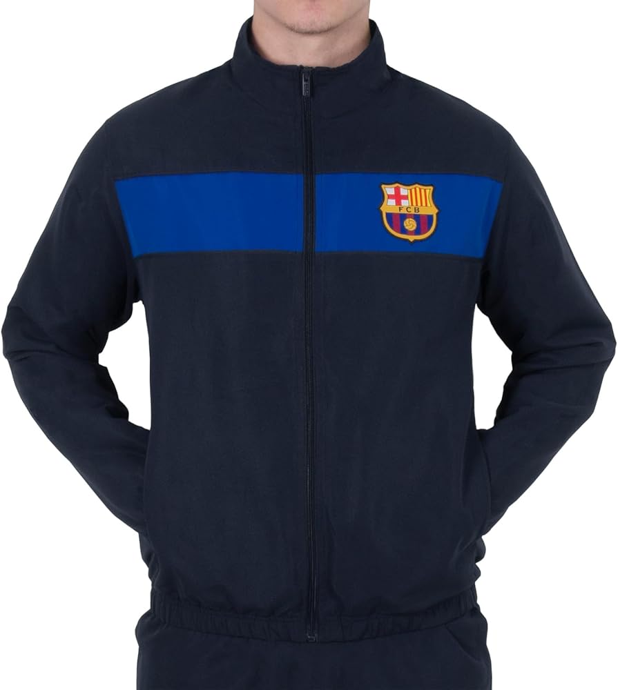 FCB FC Barcelona Official Barça Triangle Tracksuit Adult Size S 95% Polyester 5% Elastane