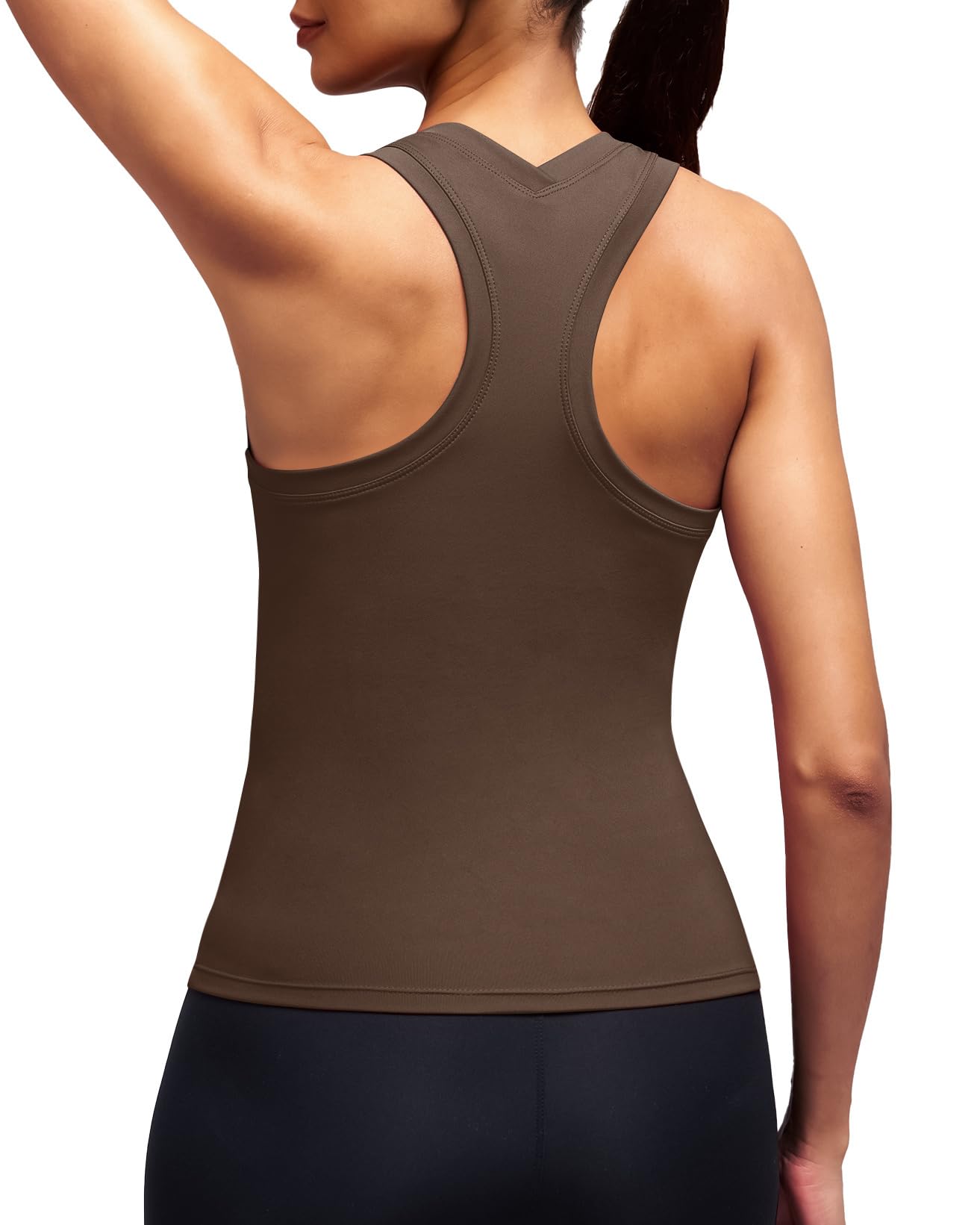 Alaroo Workout Tank Tops for Women Racerback Athletic Gym Clothes Womens Yoga Tight Fit Sleeveless Shirts Activewear — view 13