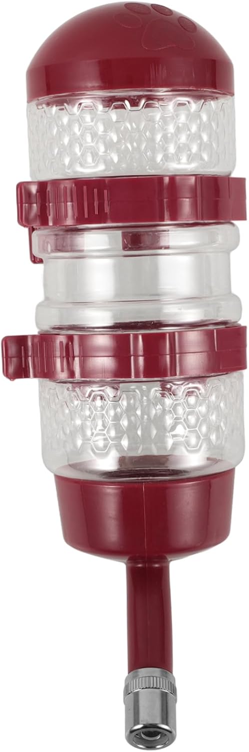 4pcs Pet Water Dispenser for Dogs and Cats Hanging Kettle Visible Water Level Leak Design for Cages and Travel for