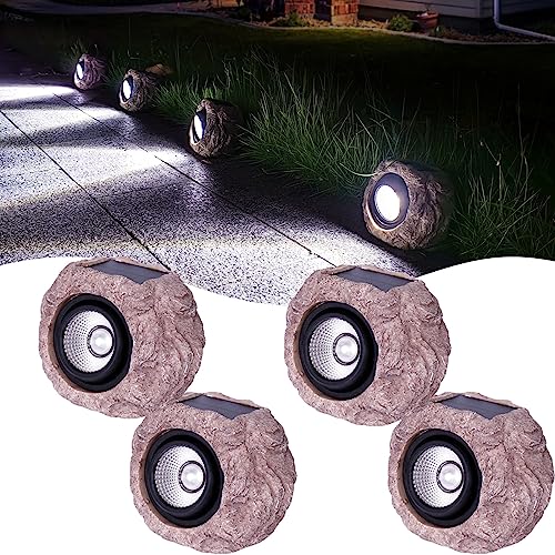 Solar Rock Lights Outdoor, IP65 Waterproof Solar Landscape Spotlights - View #5