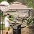 CHARMELEON Double Tiered Grill Gazebo 5x8, Outdoor BBQ Patio Canopy Tent with Stretchable Side Awning (Beige)