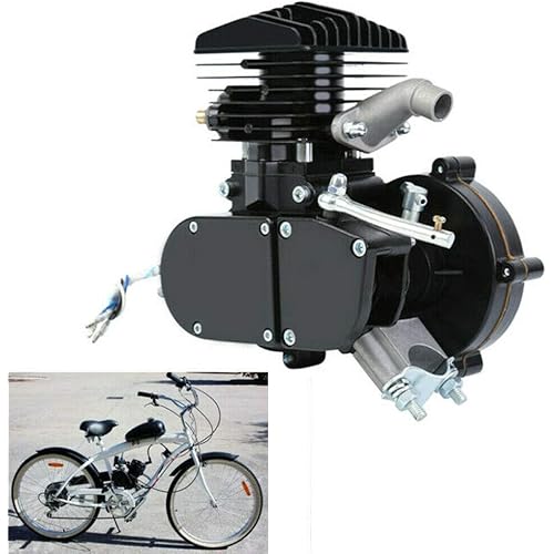 Black Scooter 80cc 2 Stroke Single Cylinder Engine Motor for Motorized Bicycle Bike
