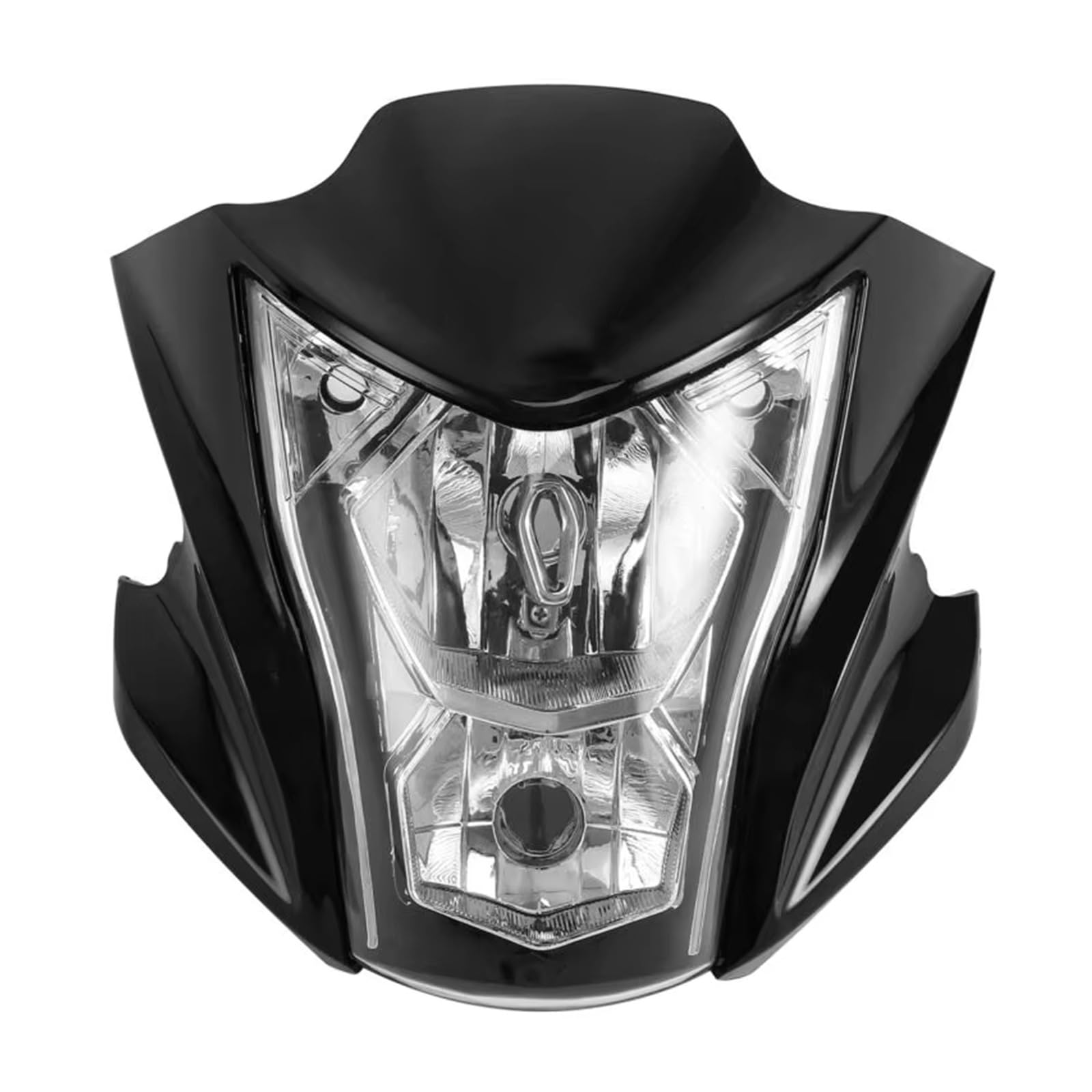 Moto Optique Phare Avant Pour Kawasaki Pour ER6N 2012 2013 2014 2015 Moto Noir Carénages De Phare Phare Lampe Capot