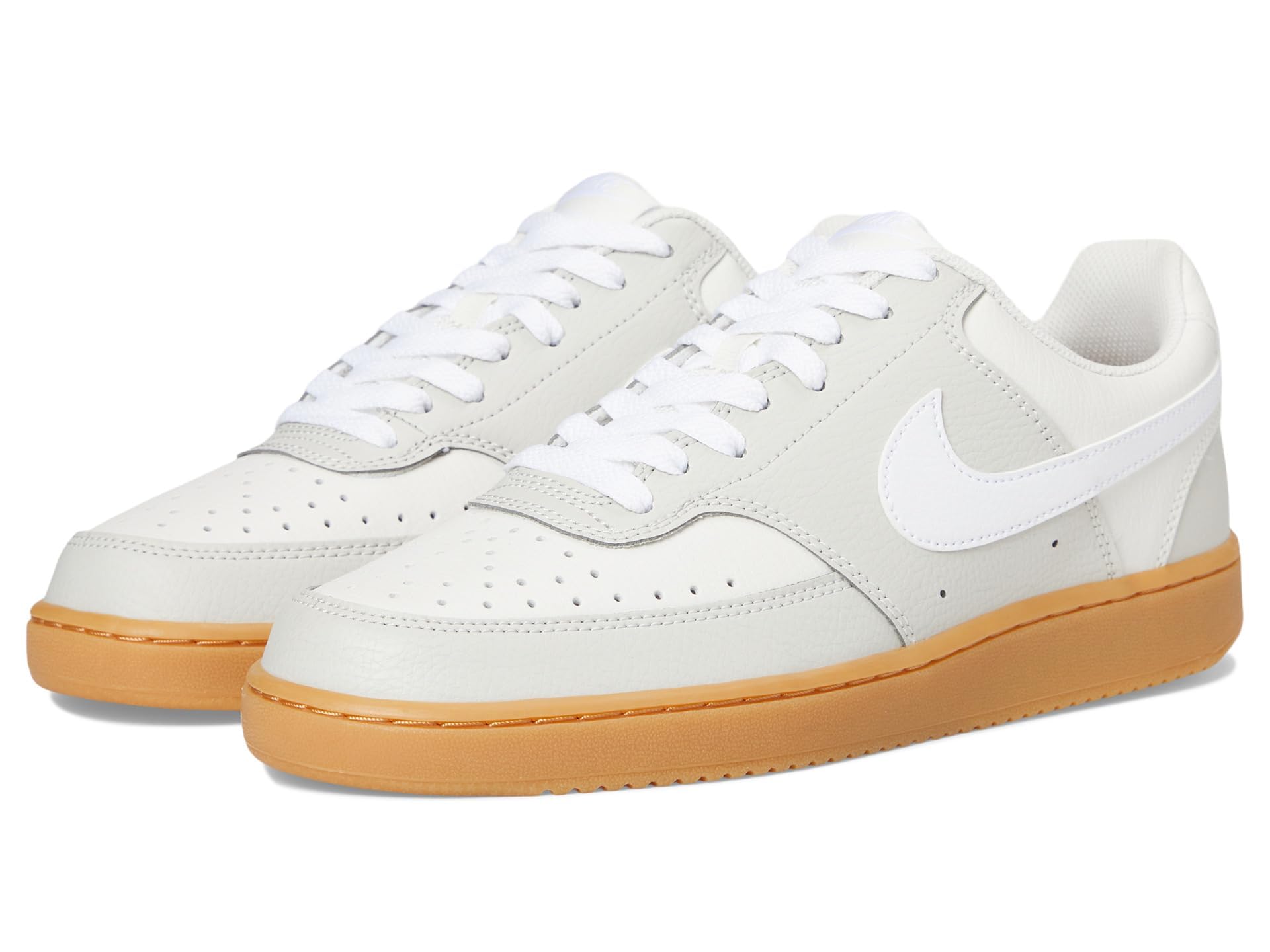 Nike Women's Court Vision Low Next Nature Trainers - Bone/Wht/Gum - 5 (38.5)