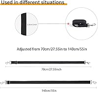 Vista 2 de Correas de manta de caballo de alta calidad, 2 piezas ajustables de 27.55 a 55 pulgadas de longitud, correa elástica de repuesto para el vientre