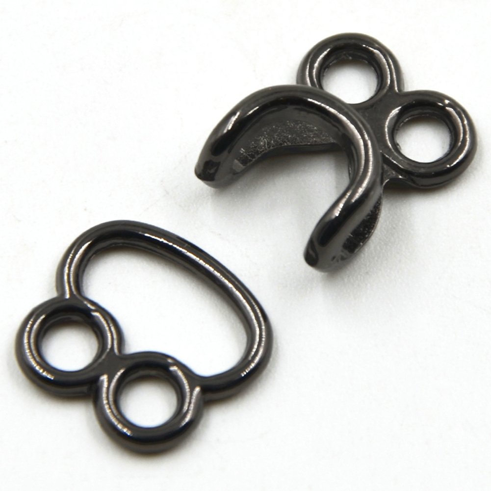 Sewing Accessories Metal Buttons Mink Coat Buckle Hook And Eye Contact Mink Coat Collar Buckles,Pack of 10