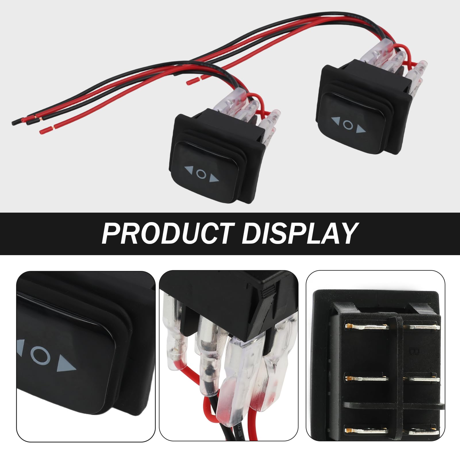 Interruttore a levetta impermeabile 12 V DC 10 A microinterruttore 12 V con cavo 6 pin interruttore a bilanciere on/off interruttore di polarità inversa per controllo motore