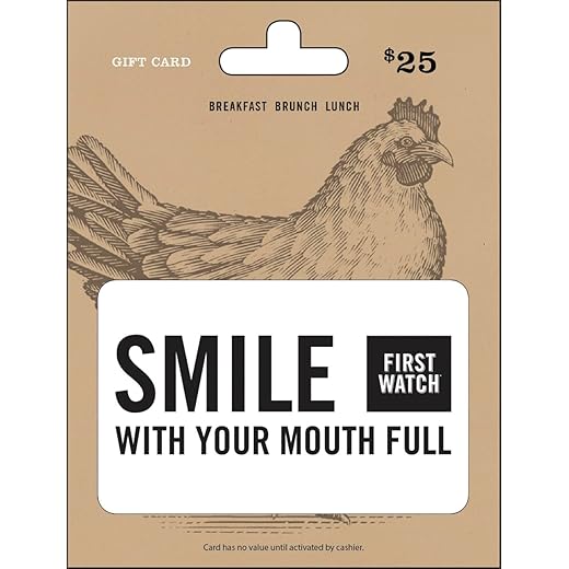 First Watch Restaurants $25 Gift Card