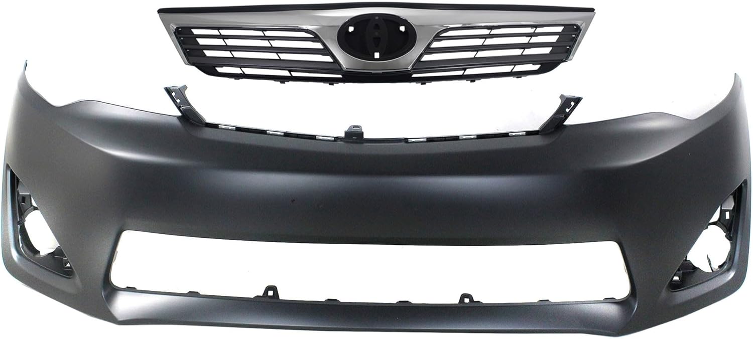 Garage-Pro Bumper Cover KIT Compatible with Toyota Camry 2012-2014 Primed Front