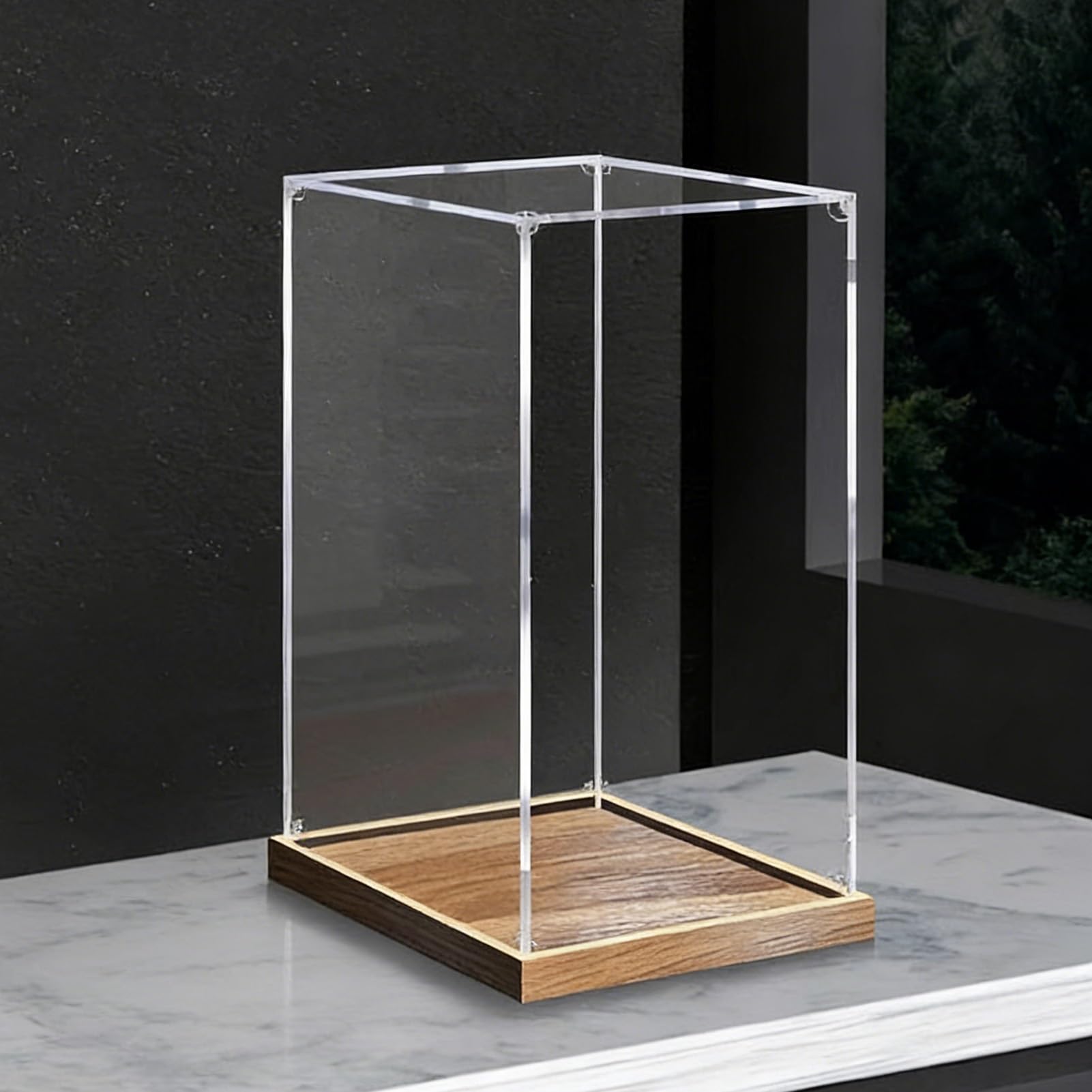 WEKONUMEX Acrylic Display Case, Acrylic Trophy And Collectibles Display Case Dust Cover Multiple Sizes(20x20x40cm(8x8x16in))