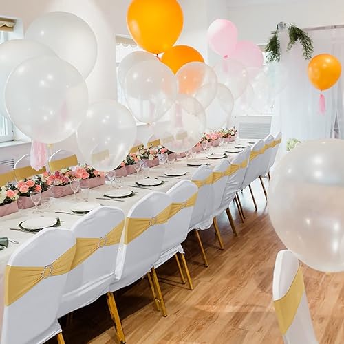 Miniatura 6 de Babenest Bandas de elastano para silla, 100 unidades, bandas elásticas de alta calidad con hebilla deslizante, lazos elásticos universales para